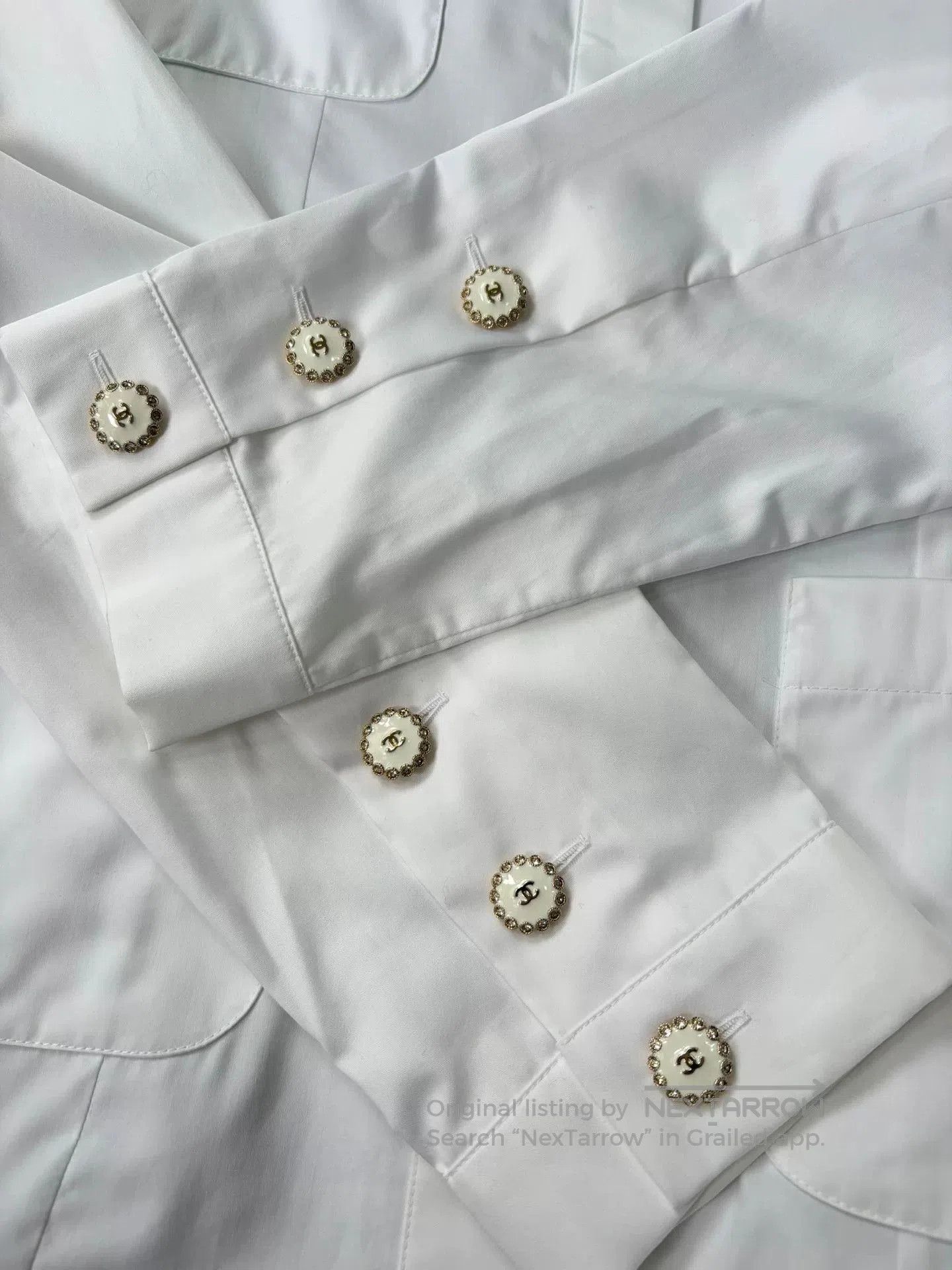 Chanel Chanel White Four-Pocket Shirt Size 36. Size US S / EU 44-46 / 1 - 4 Thumbnail