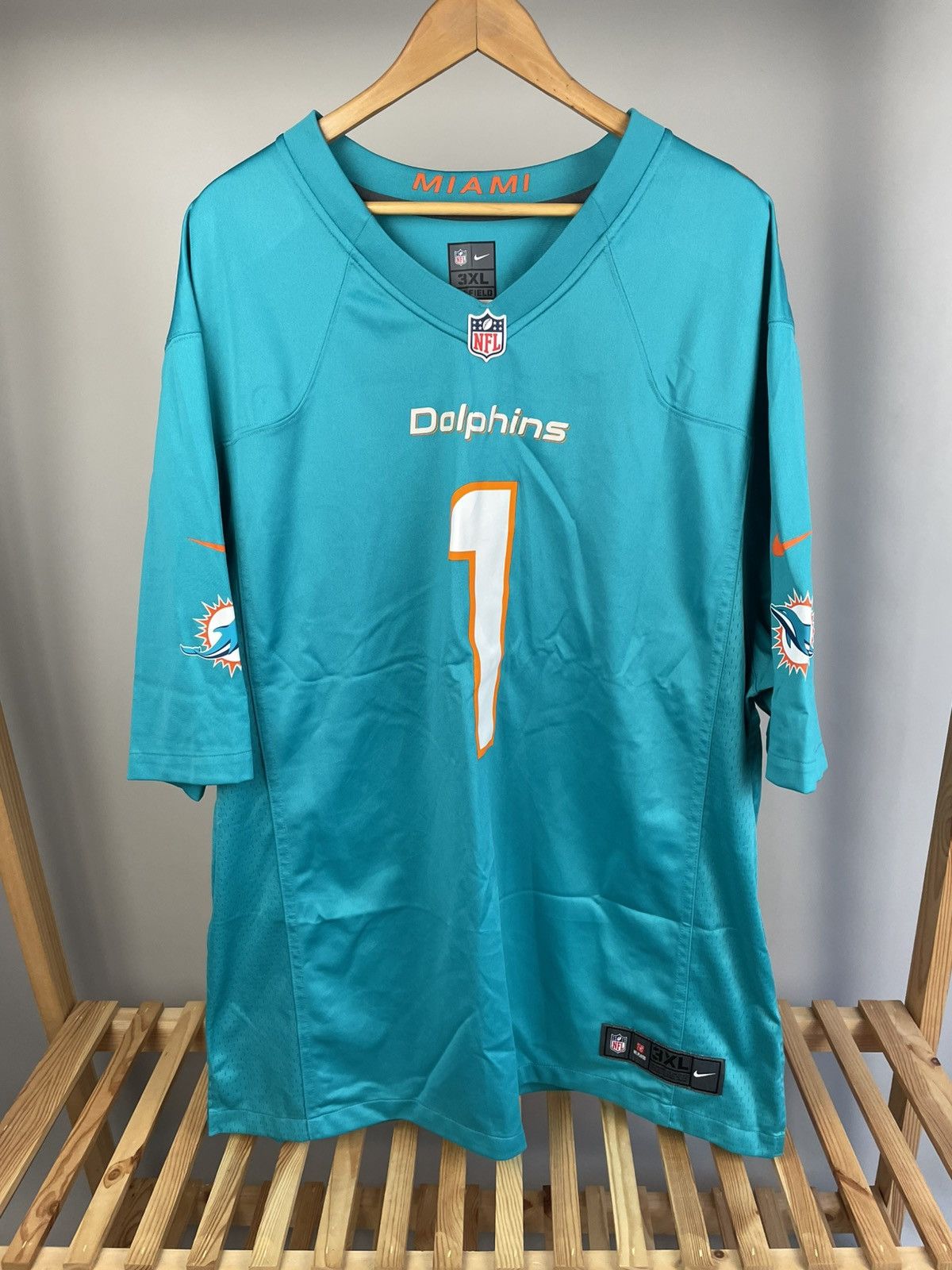 NFL × Nike Nike Miami Dolphins Tua Tagovailoa Game Jersey Men’s 3XL Size US XXL / EU 58 / 5 - 1 Thumbnail