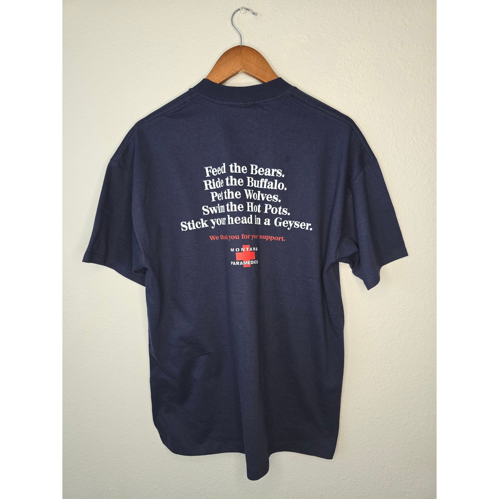 Jerzees × Vintage Vintage Paramedics EMT Shirt Montana Blue L Humor Tee Size US L / EU 52-54 / 3 - 1 Thumbnail