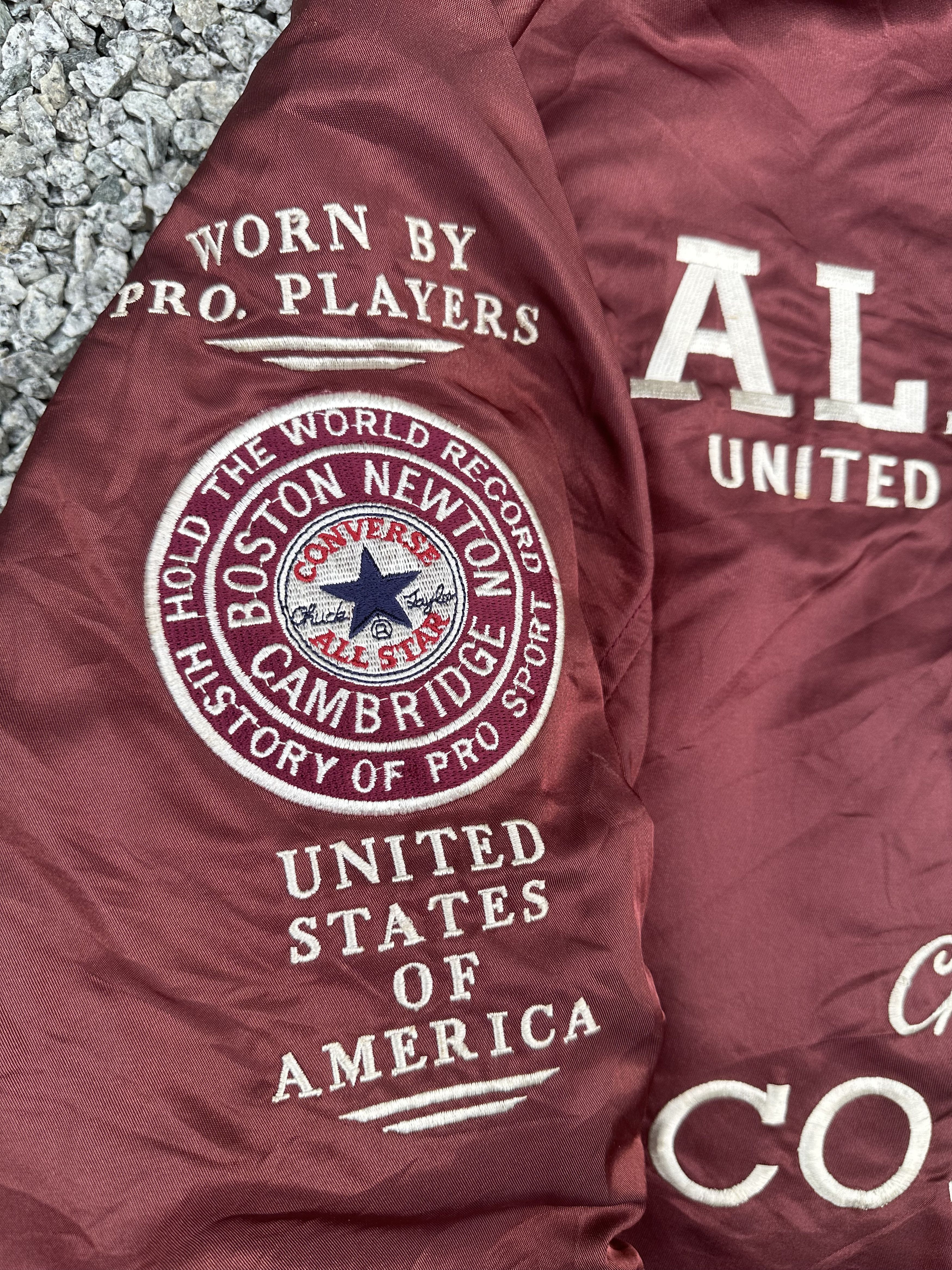 Converse Vtg 80s All Star Converse Chuck Taylor Boston Bomber Jacket Size US L / EU 52-54 / 3 - 17 Thumbnail