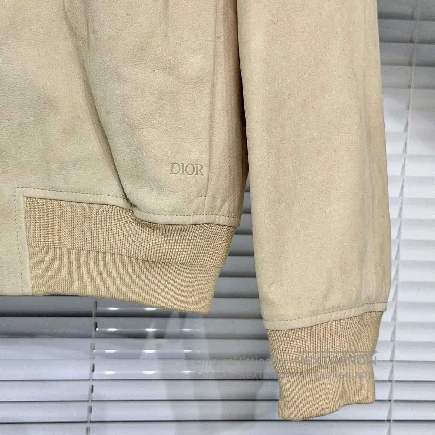 Dior DIOR Leather Jacket with Logo Details. Size US M / EU 48-50 / 2 - 3 Thumbnail