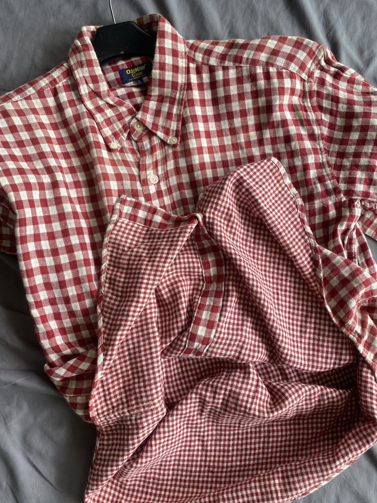 Oshkosh Vintage Oshkosh Gingham Button Down shirt Size US L / EU 52-54 / 3 - 5 Thumbnail