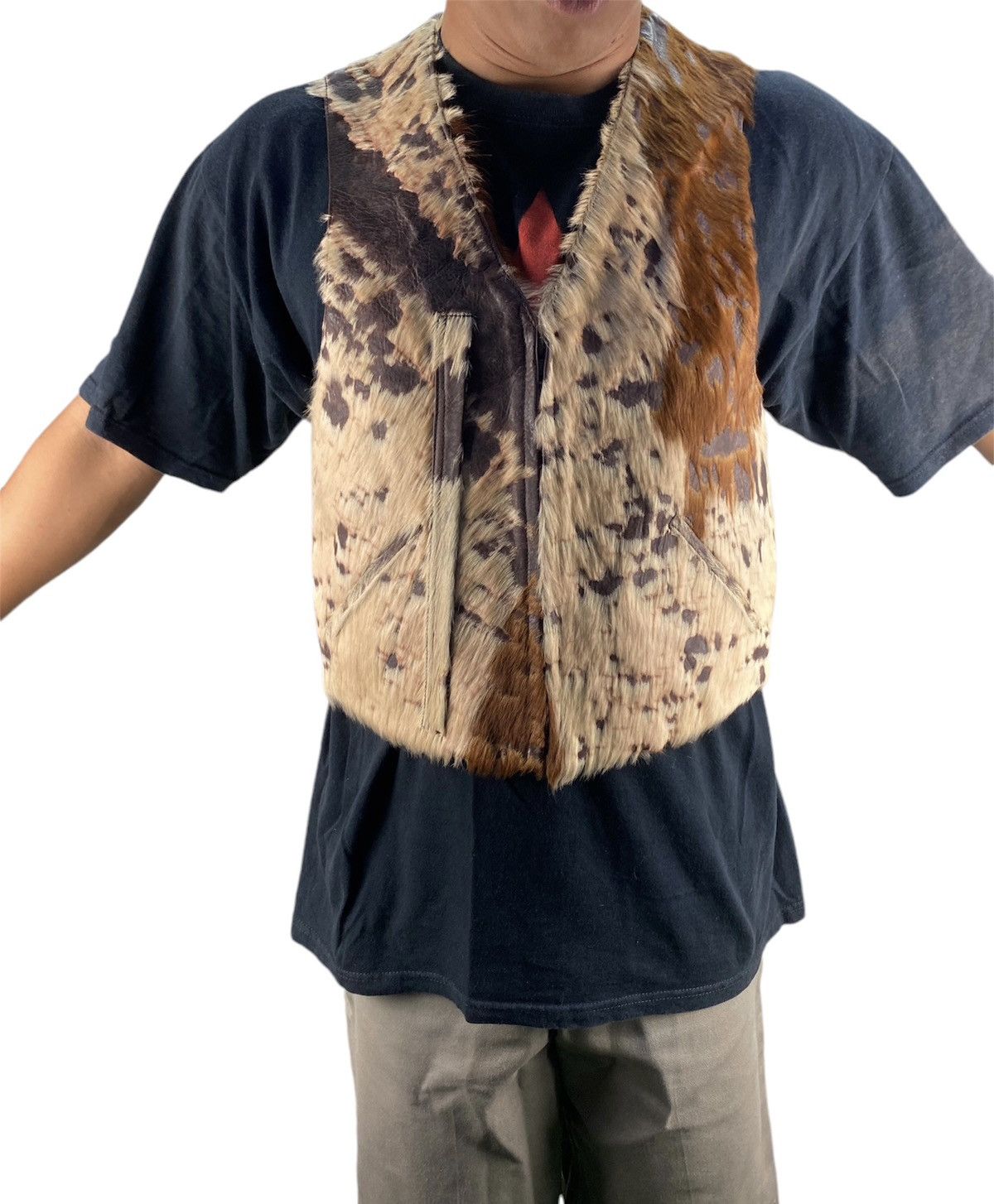 Yohji Yamamoto ⚡️QUICK SALE⚡️Yohji Yamamoto Pour Homme Calf Skin Fur Vest Size US M / EU 48-50 / 2 - 7 Thumbnail