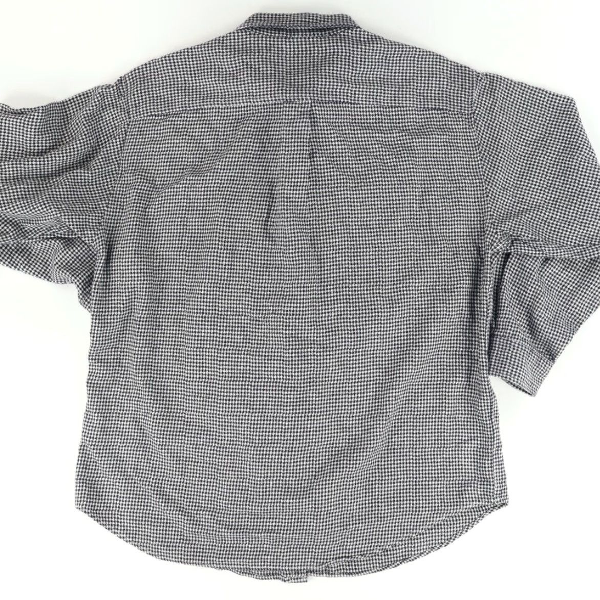 Vintage J Crew Shirt Gray Mens L Flannel Pocket Houndstooth Cotton Solid Size US L / EU 52-54 / 3 - 4 Thumbnail