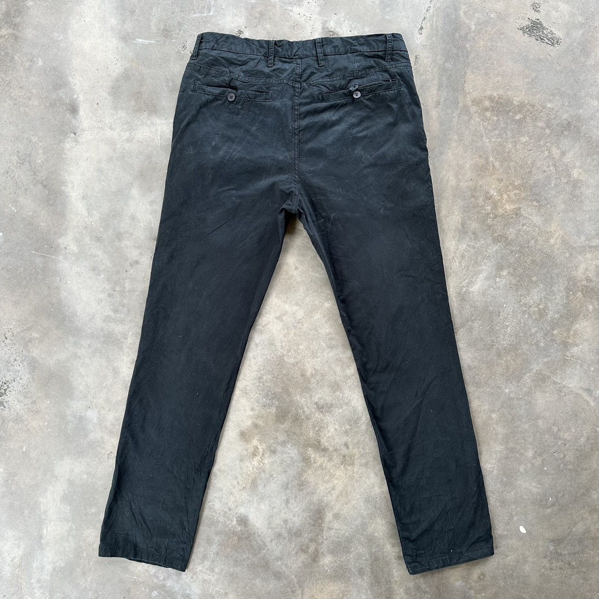 Japanese Brand × Vintage Vintage Matchstick Argus Black Casual Trousers Pants Size US 34 / EU 50 - 9 Thumbnail