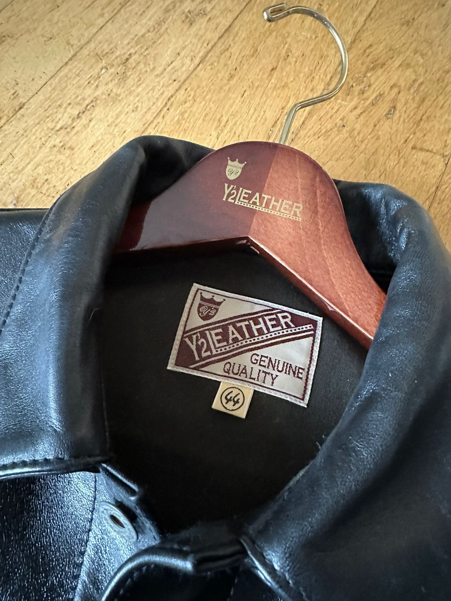 Y'2 Leather Horsehide Type I Jean Jacket EB-140 Size US XL / EU 56 / 4 - 3 Thumbnail