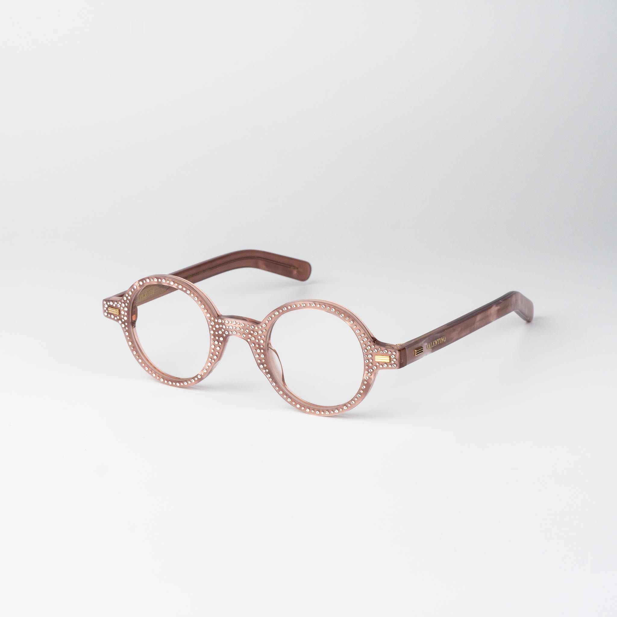 Valentino Valentino Women Eyeglasses Stones Crystal Round VLX-185 E Size ONE SIZE - 3 Thumbnail