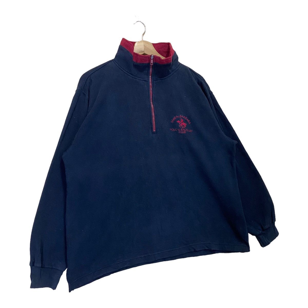 Japanese Brand × Vintage Santa Barbara Small Logo Halfzip Sweatshirt Size US M / EU 48-50 / 2 - 2 Thumbnail