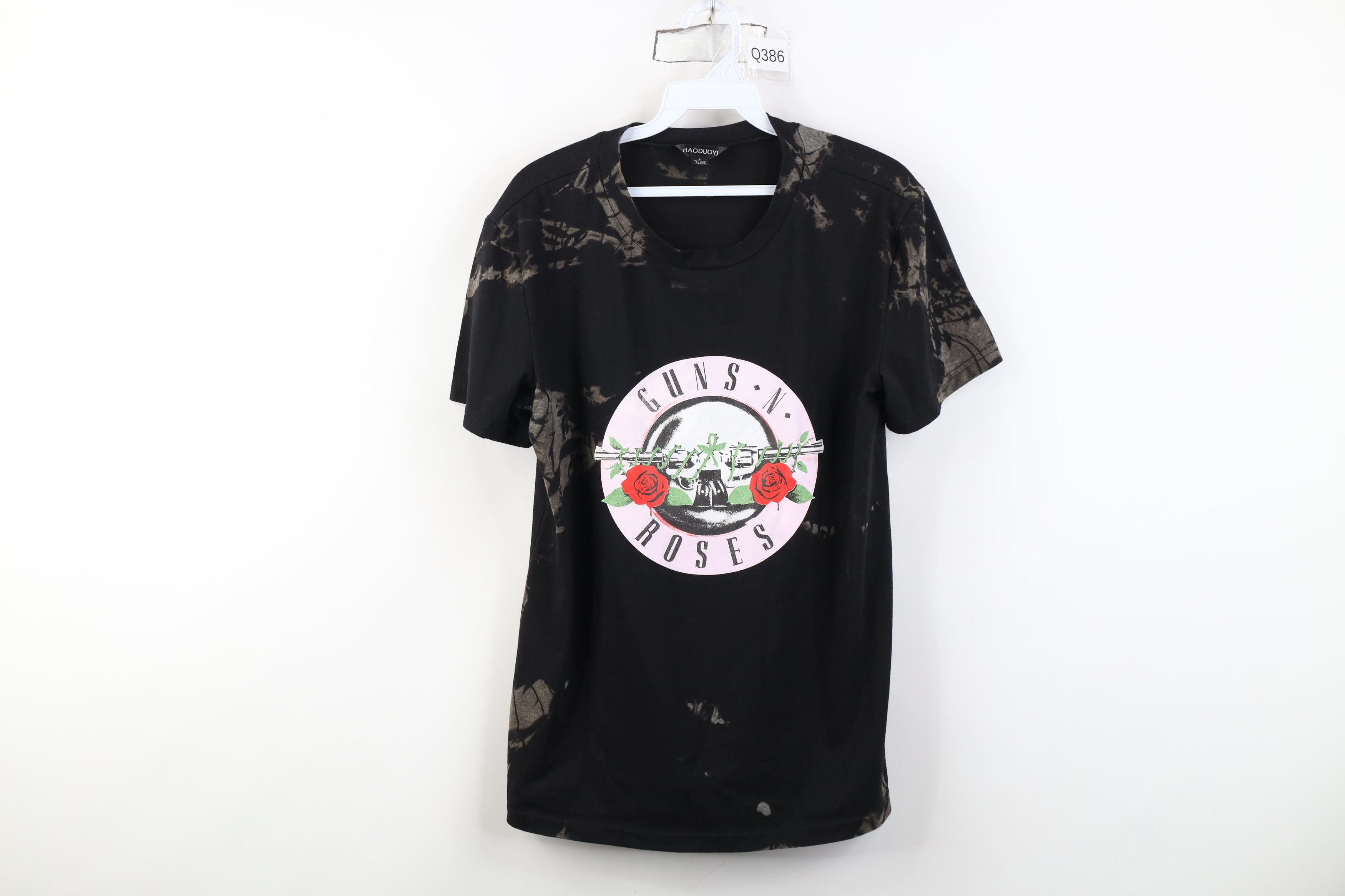 Vintage Retro Y2K Wash Guns N Roses Band Short Sleeve T-Shirt Black Size L / US 10 / IT 46 - 1 Thumbnail