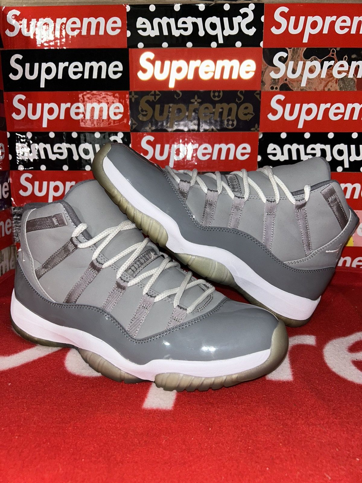 Jordan Brand Jordan 11 Retro Cool Grey (2010) 378037-001 size 12 with box Size US 12 / EU 45 - 1 Thumbnail