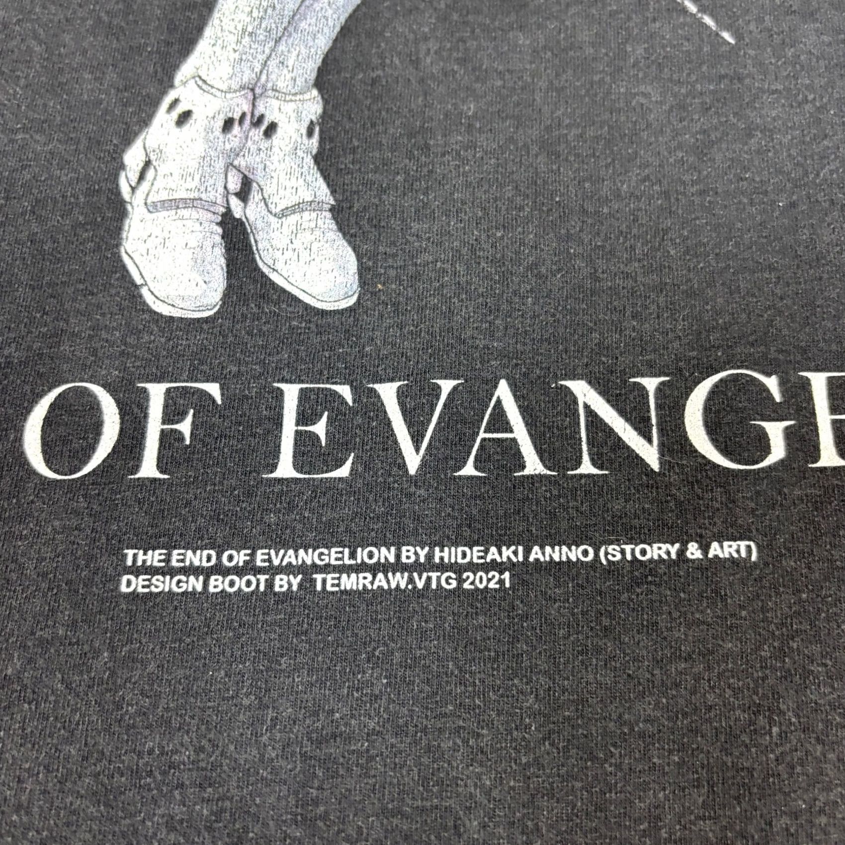 Vintage VINTAGE Evangelion Temraw Rei Tee Shirt Men 2XL Black Short Sleeve Tee Shirt Mens XXL Size US XXL / EU 58 / 5 - 6 Thumbnail