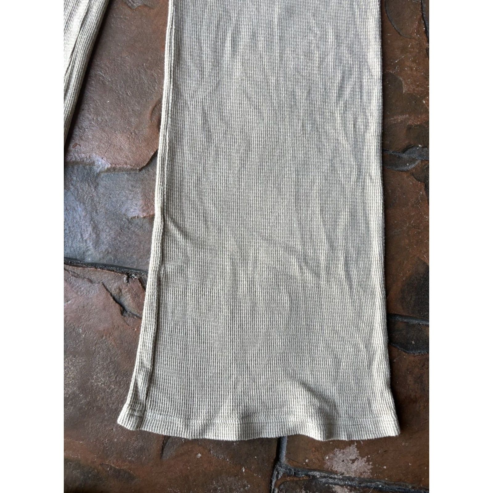 MONROW Monrow Knit Drawstring Lounge Flare Pants Women’s Small Tan Brown Size 28" / US 6 / IT 42 - 5 Thumbnail