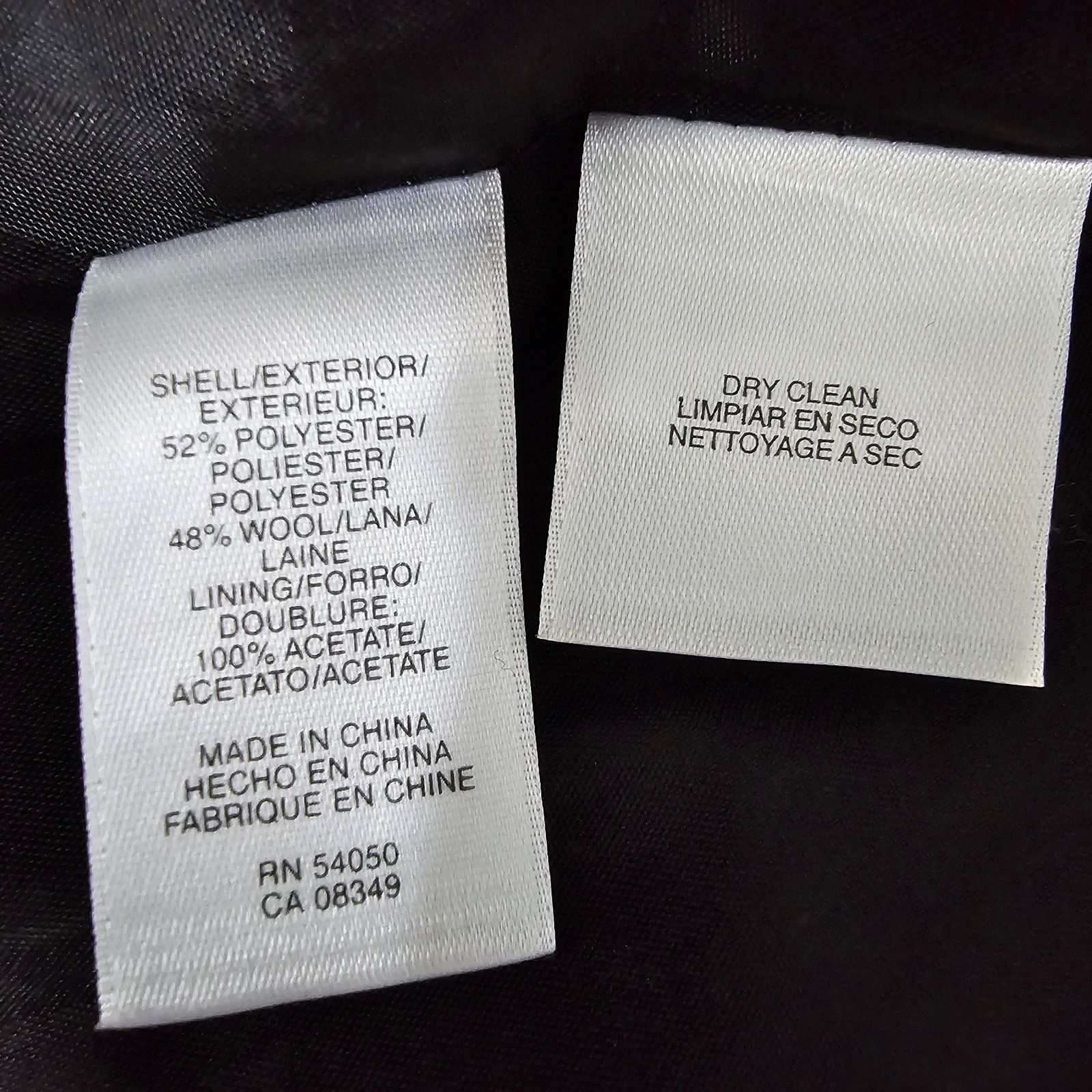 Anne Klein Anne Klein AK Herringbone Jacket Full Zip Women's 8 Wool Size M / US 6-8 / IT 42-44 - 12 Thumbnail