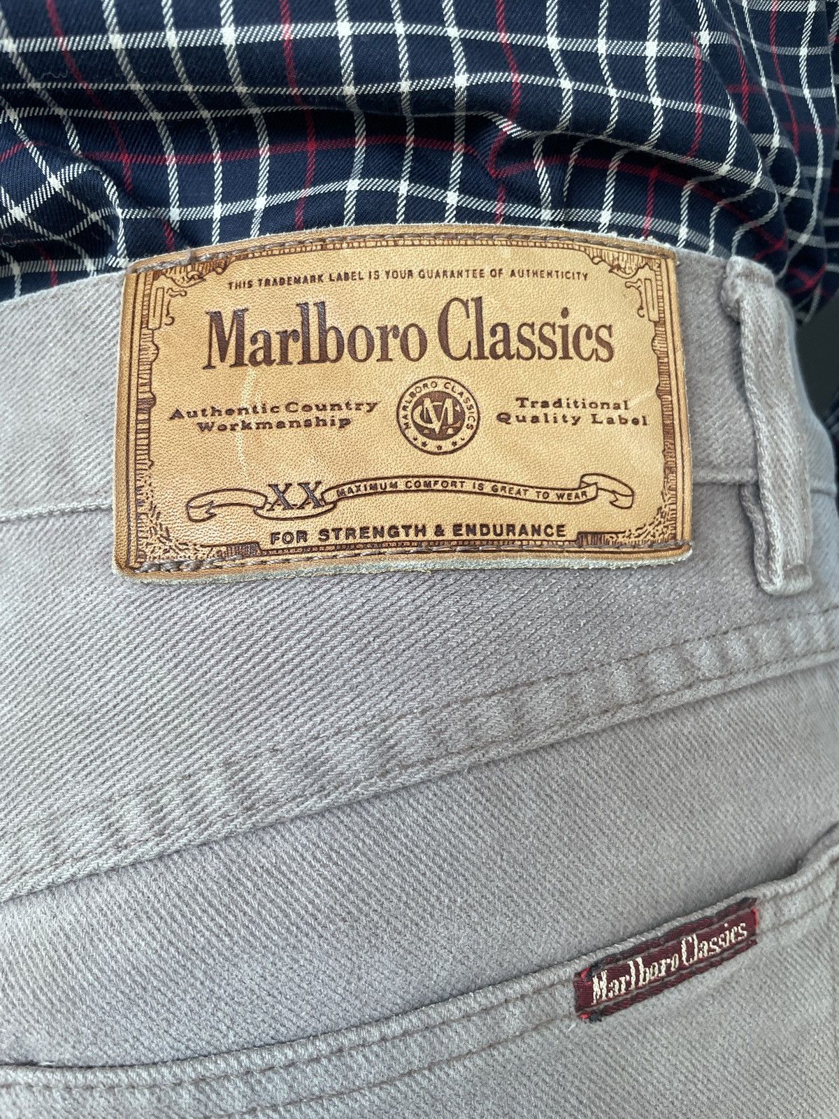 Marlboro Classics Vintage Marlboro Classics heavy denim workwear pants Size US 31 - 2 Thumbnail