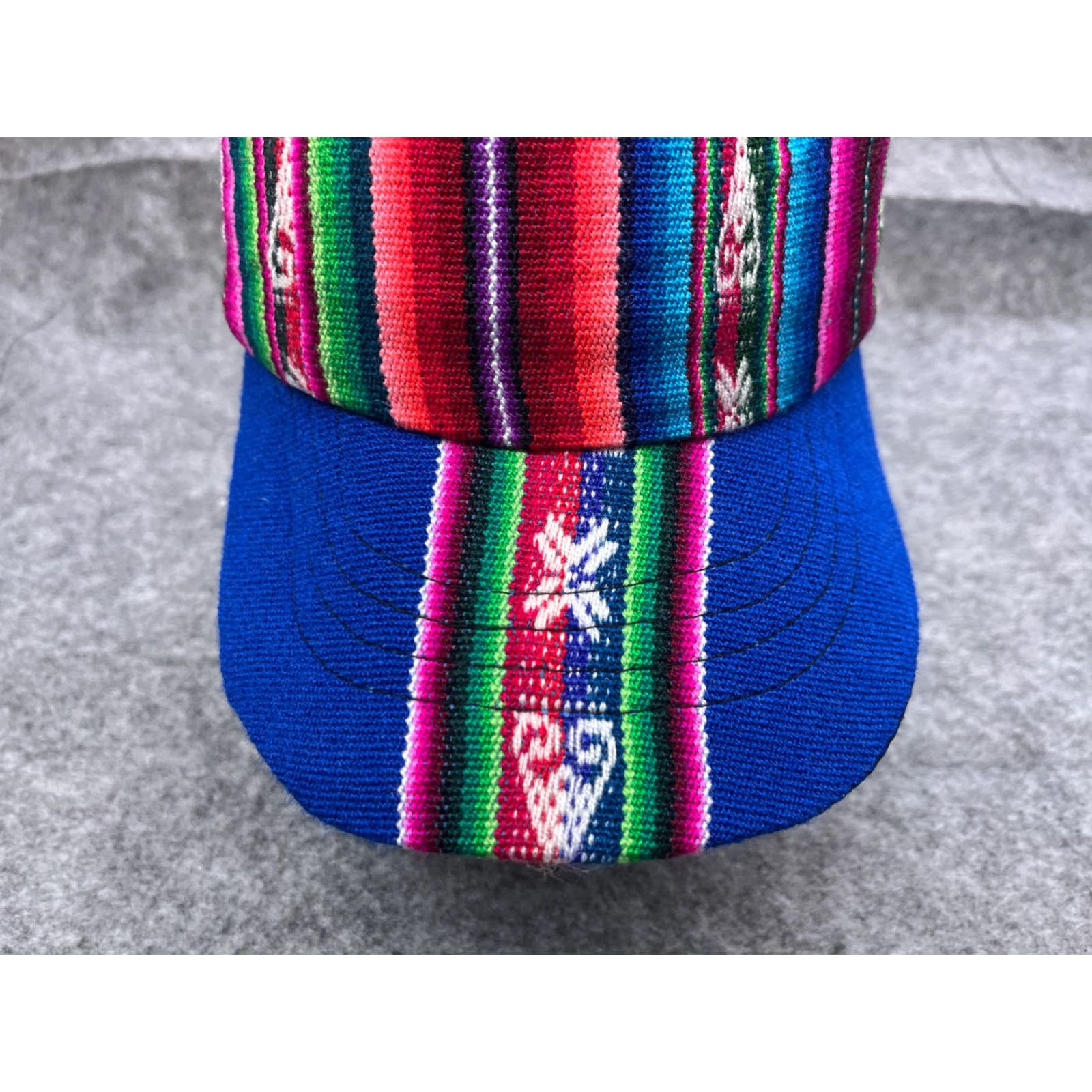 Pinko Aztec Striped Snapback Hat Cap One Size Adult Blue Pink Casual Unisex Size ONE SIZE - 3 Thumbnail