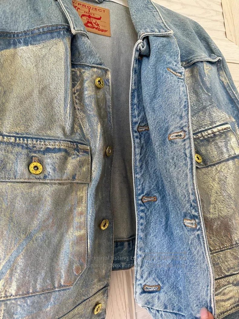 Y/Project Y/Project 36 Metal coated denim jacket Size US S / EU 44-46 / 1 - 5 Thumbnail