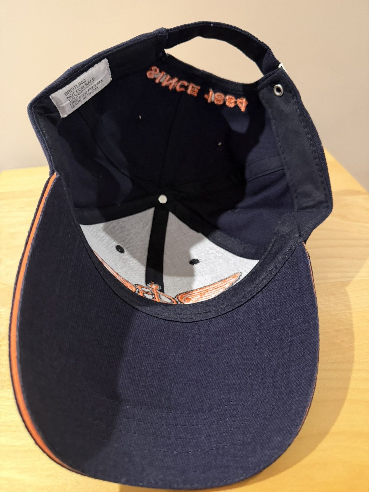 Breitling BREITLING navy and orange embroidered cap Size ONE SIZE - 8 Thumbnail