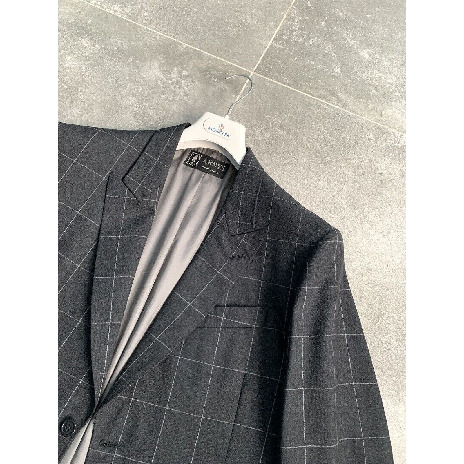 Designer × Vintage Men's ARNYS PARIS Bespoke Suit Blazer Trousers EU 50 UK 40 Size 50S - 8 Thumbnail
