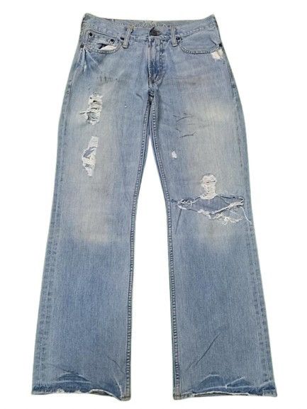 American Eagle Outfitters VINTAGE AMERICAN EAGLE BOOT CUT JEANS DISTRESSED STYLE Size US 33 - 1 Thumbnail