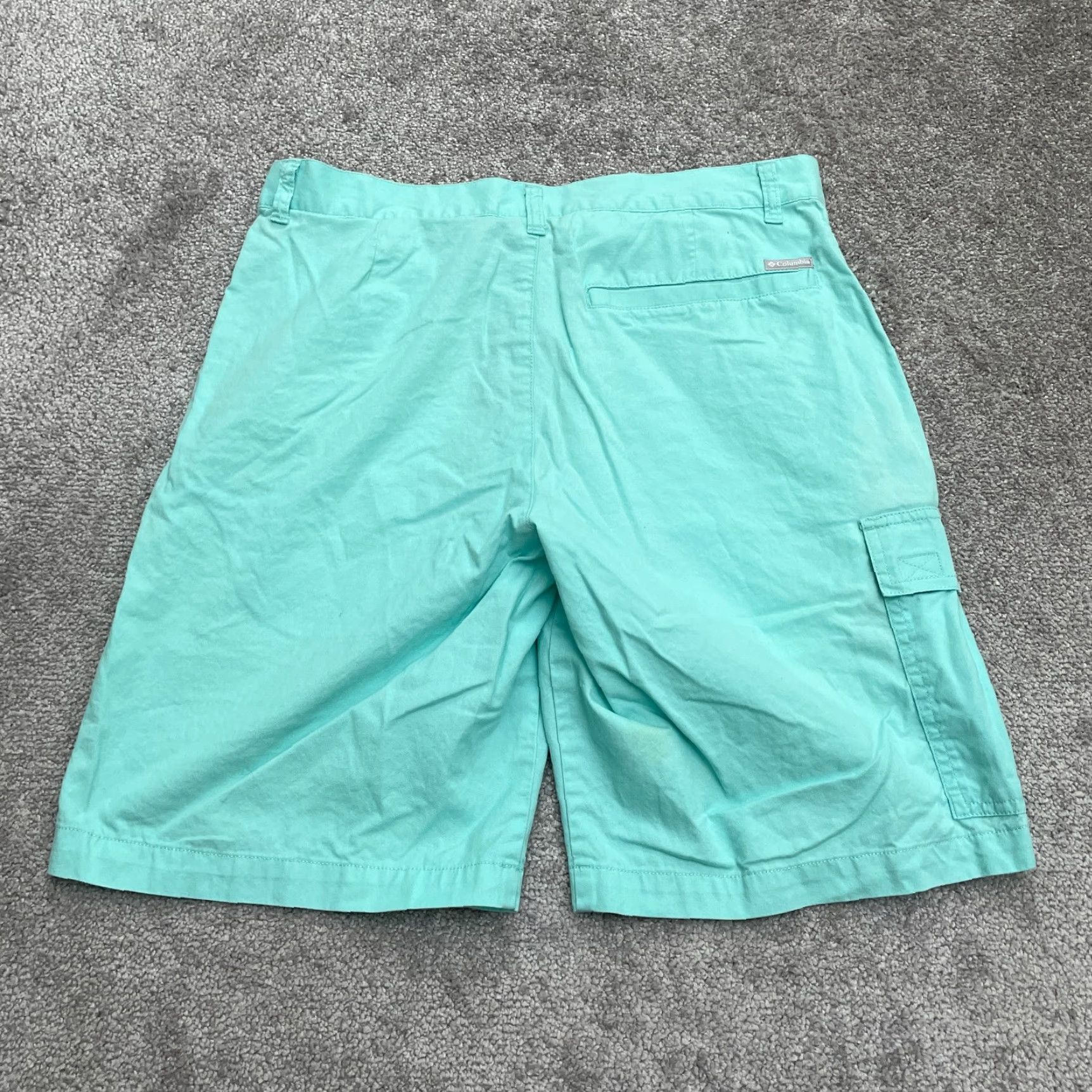 Vintage Columbia Cargo Shorts Mens 32 Green Cotton Outdoor Casual Fishing 10in Inseam Size US 32 / EU 48 - 2 Thumbnail