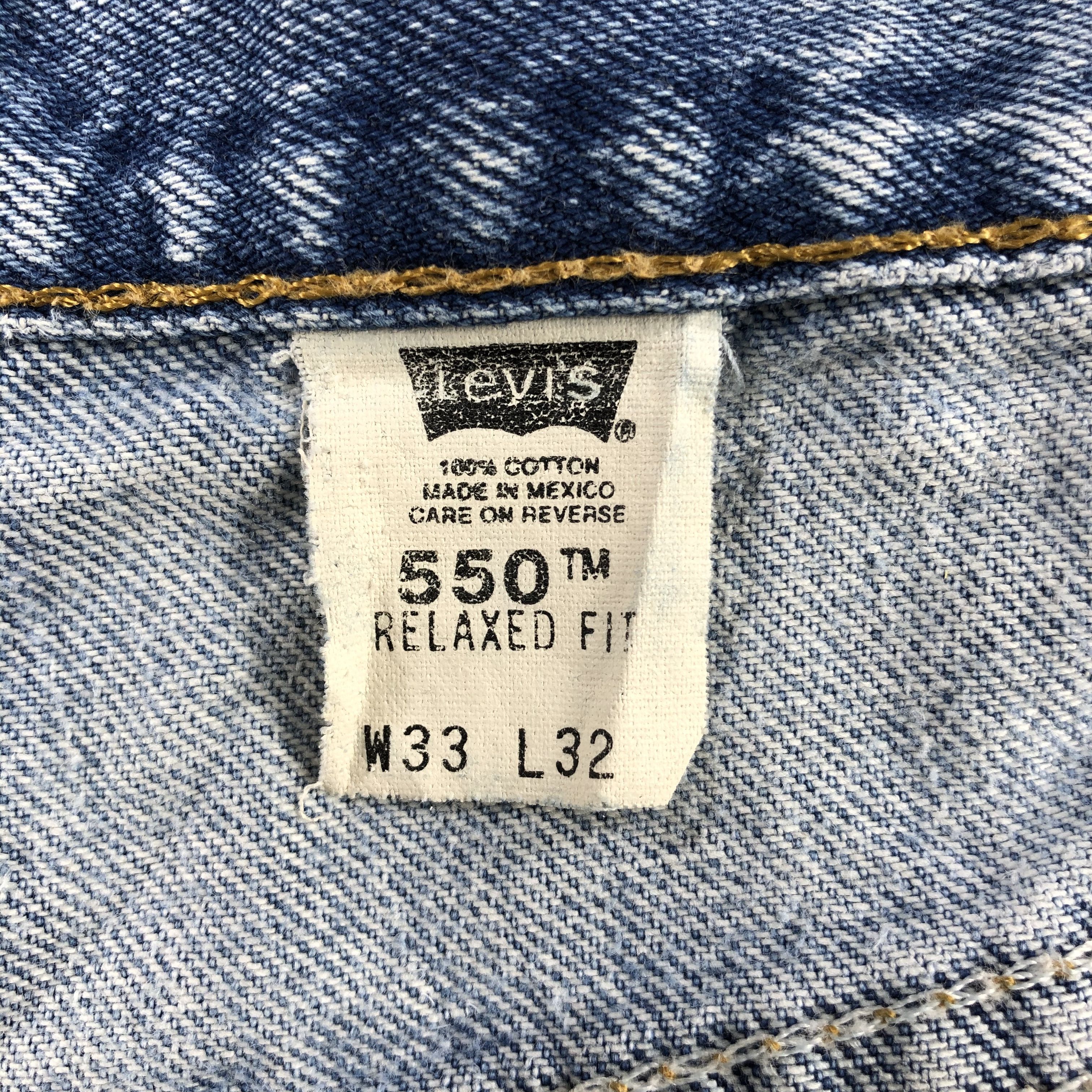 Levi's Vintage 90s Light Wash Levis 550 Jeans-J2221 Size US 31 - 17 Thumbnail