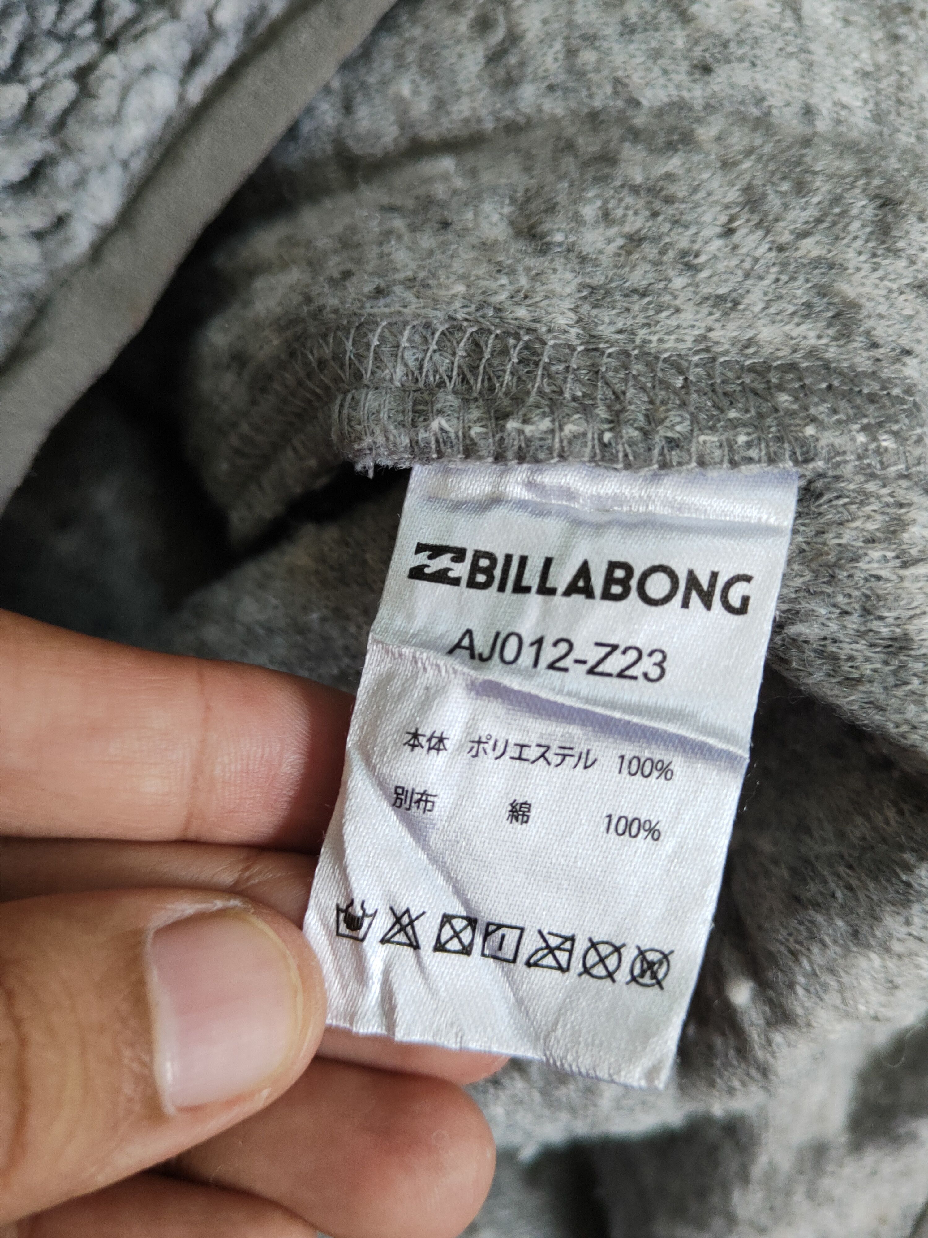 Billabong × Vintage Super Rare Billabong Gray Fur Faux Sweater Size US S / EU 44-46 / 1 - 13 Thumbnail