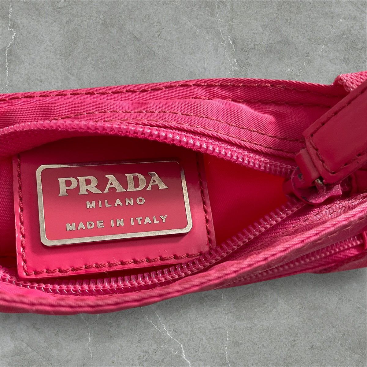 Prada Prada Triangle Nylon Messenger Bag Pink Size ONE SIZE - 3 Thumbnail