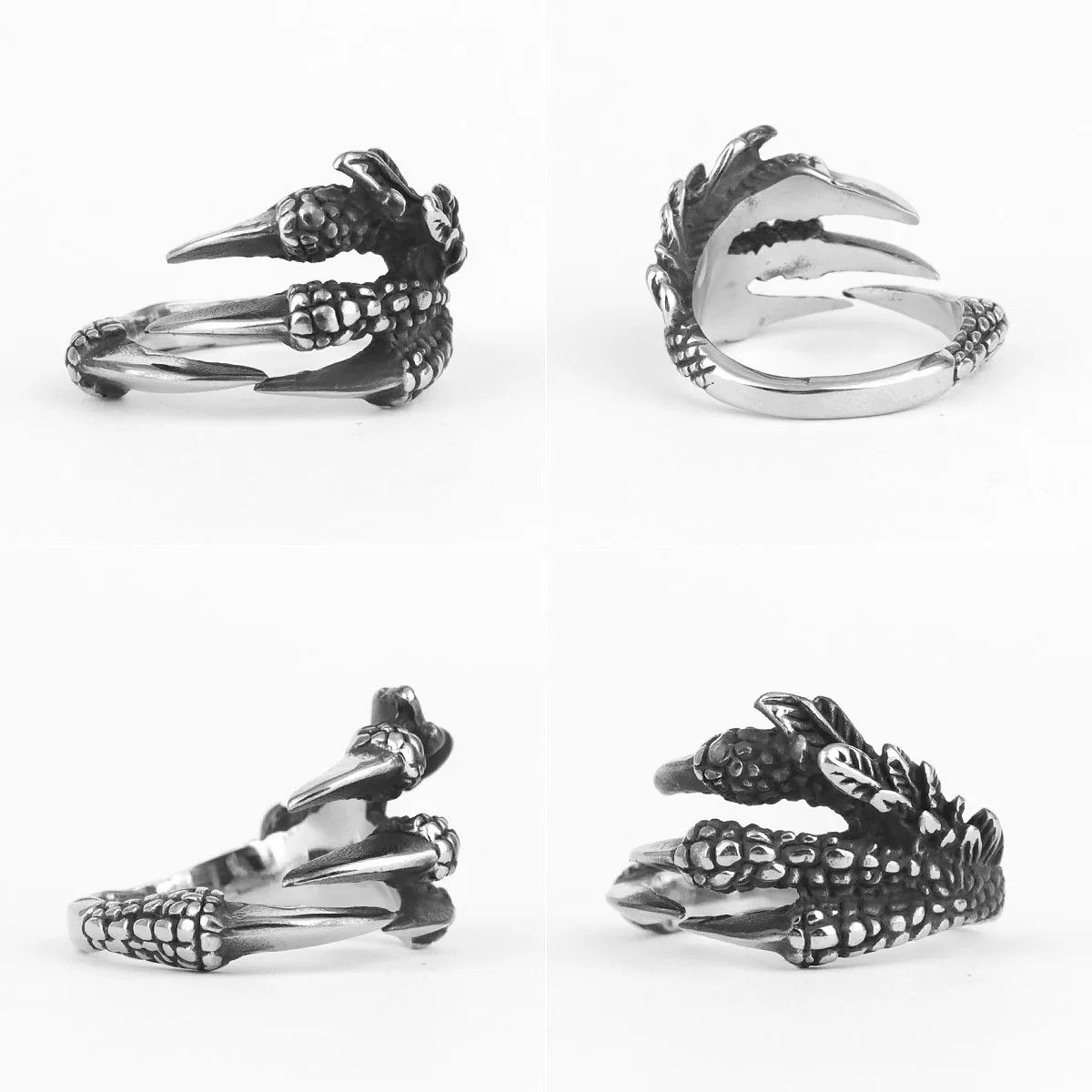 Jewelry Dragon Claw Ring Jewelry Streetwear Fashion Gift Size ONE SIZE - 9 Thumbnail