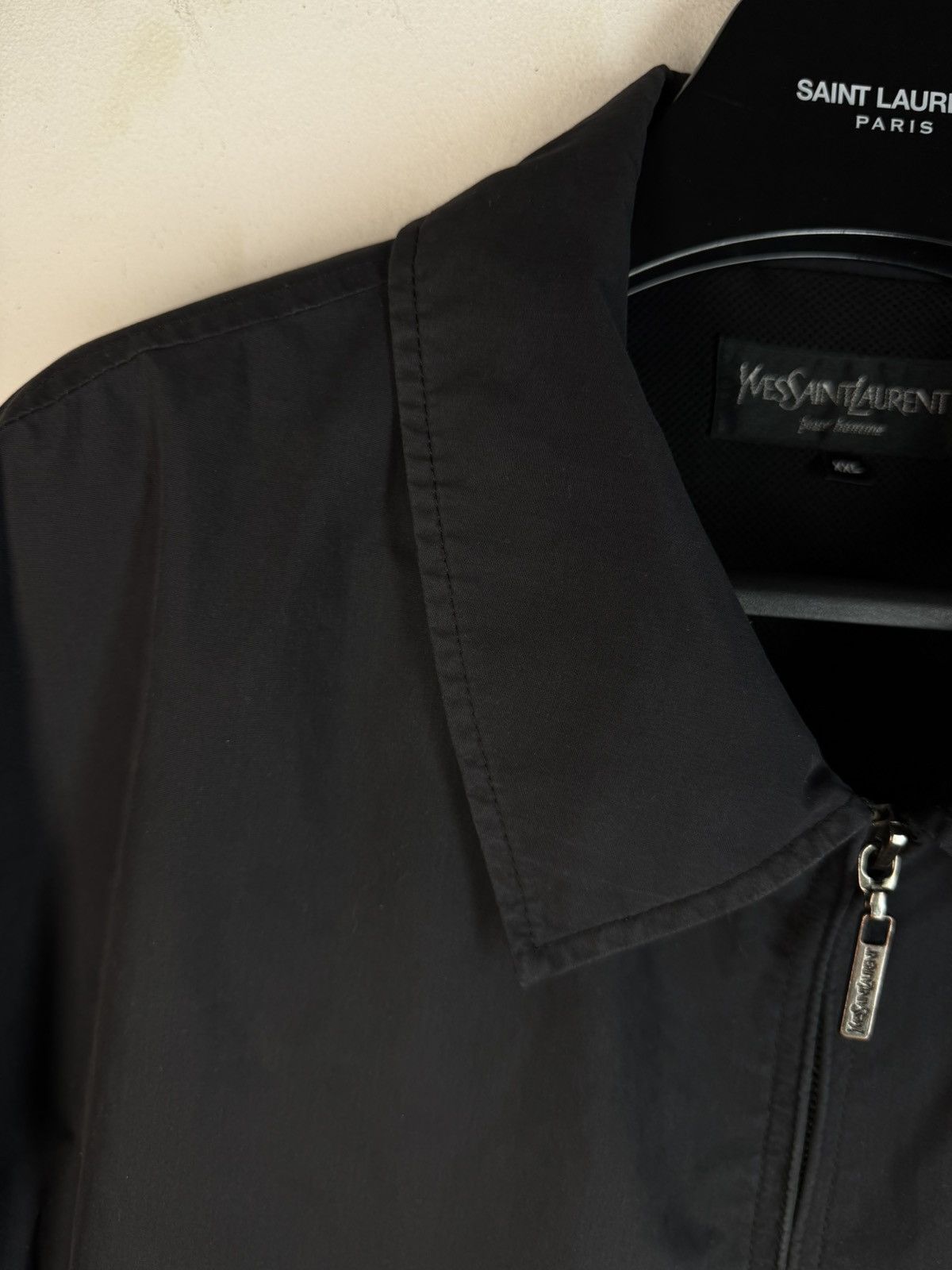 Yves Saint Laurent Black YSL Jacket Classic Bomber Size US XXL / EU 58 / 5 - 15 Thumbnail