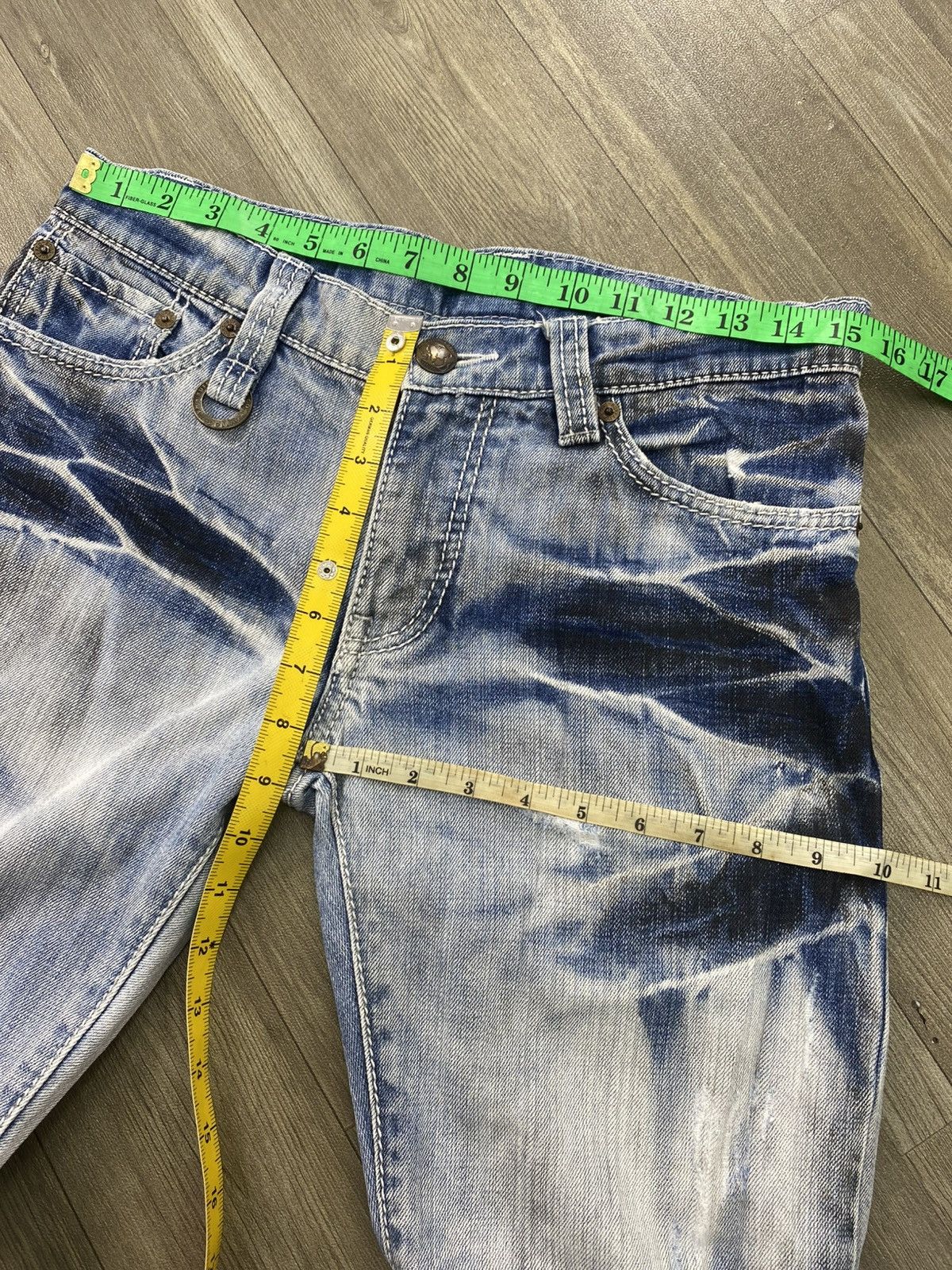 BUFFALO BOBS Buffalo Bobs Clawmark Curve Distressed Mudwash Flared Jeans Size US 32 / EU 48 - 23 Thumbnail