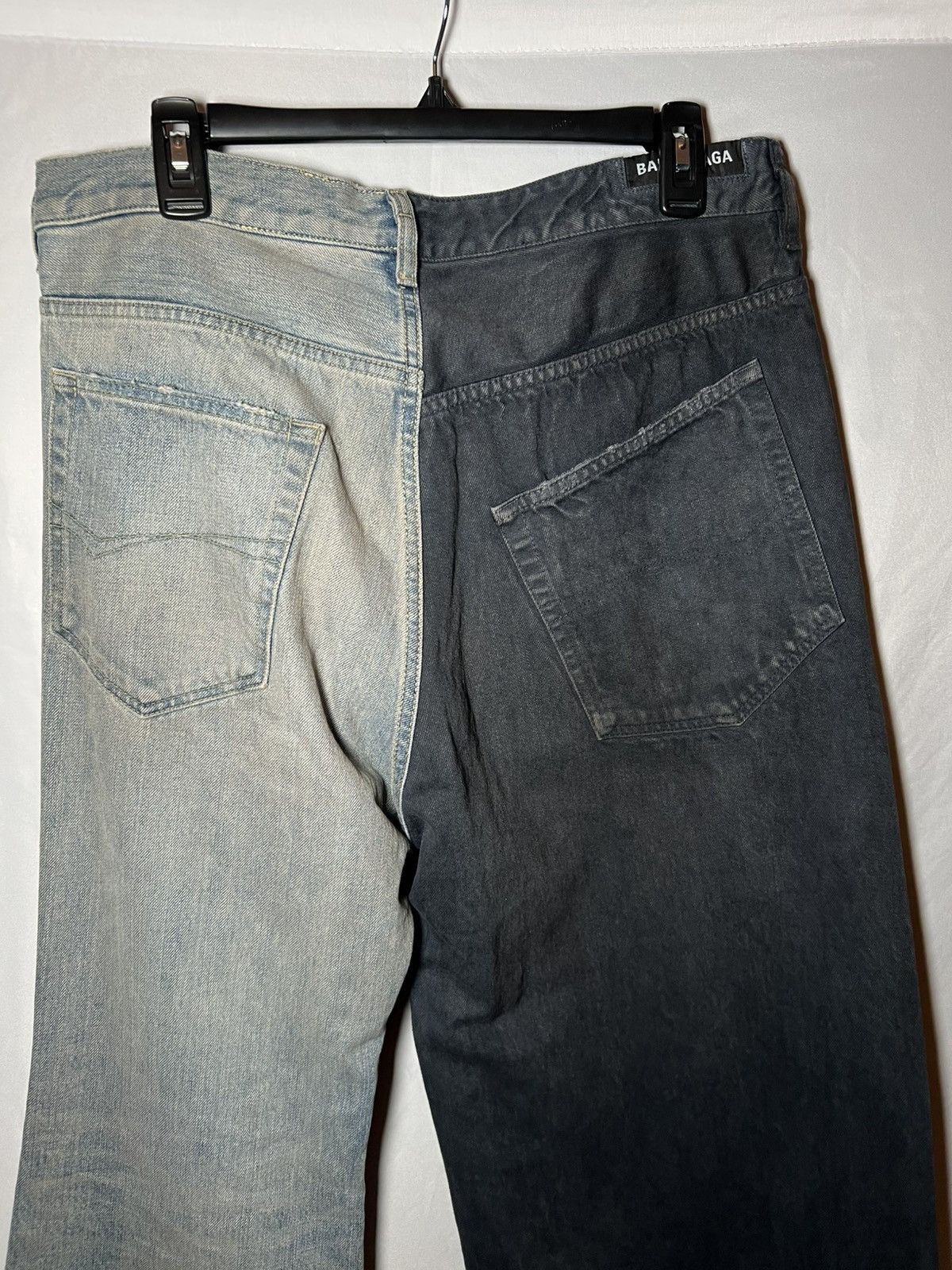 Balenciaga Balenciaga FW24 Blue Fifty Fifty Jeans Size US 30 / EU 46 - 5 Thumbnail