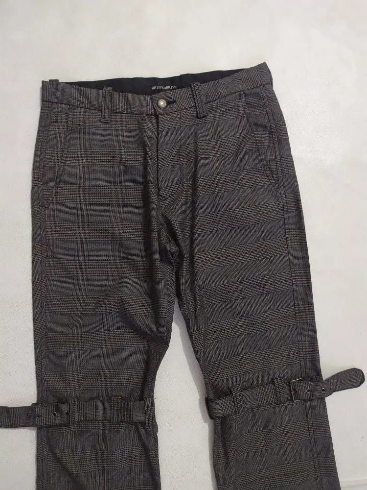 Japanese Brand Wild Khakis Japan Bondage Punk Pants Size US 28 / EU 44 - 2 Thumbnail