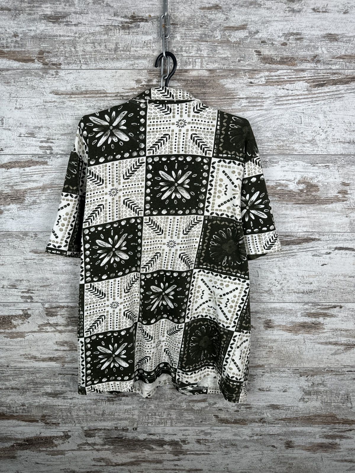 Zara Mens Zara Hawaiian shirt art crazy overprinted old money Size US L / EU 52-54 / 3 - 9 Thumbnail