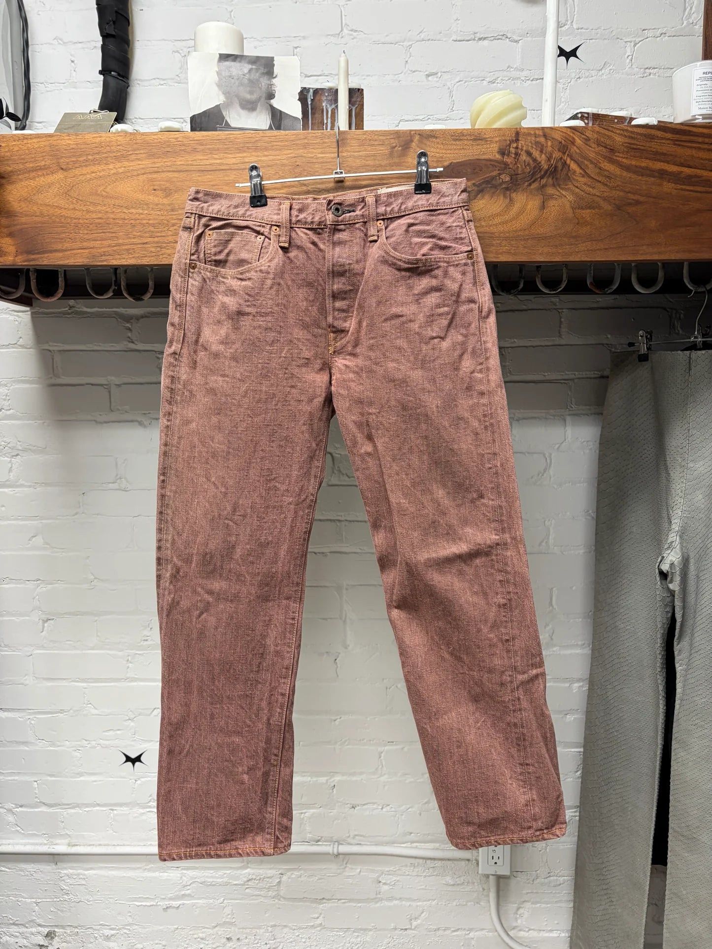 Kapital Kapital ‘Okayama Mitsu’ Factory Brown Color Buckle Back Denim Size US 30 / EU 46 - 1 Thumbnail