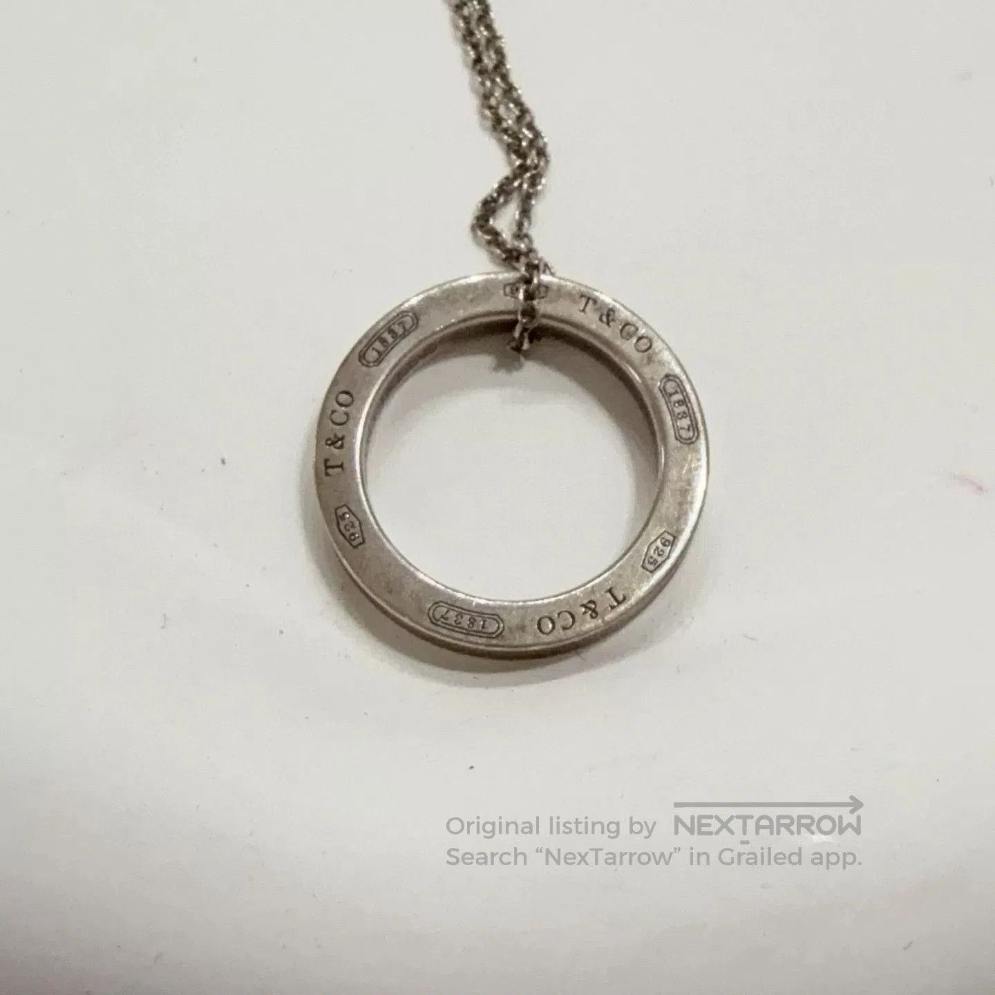 Tiffany & Co. Tiffany Silver Circle Necklace. Size ONE SIZE - 2 Thumbnail