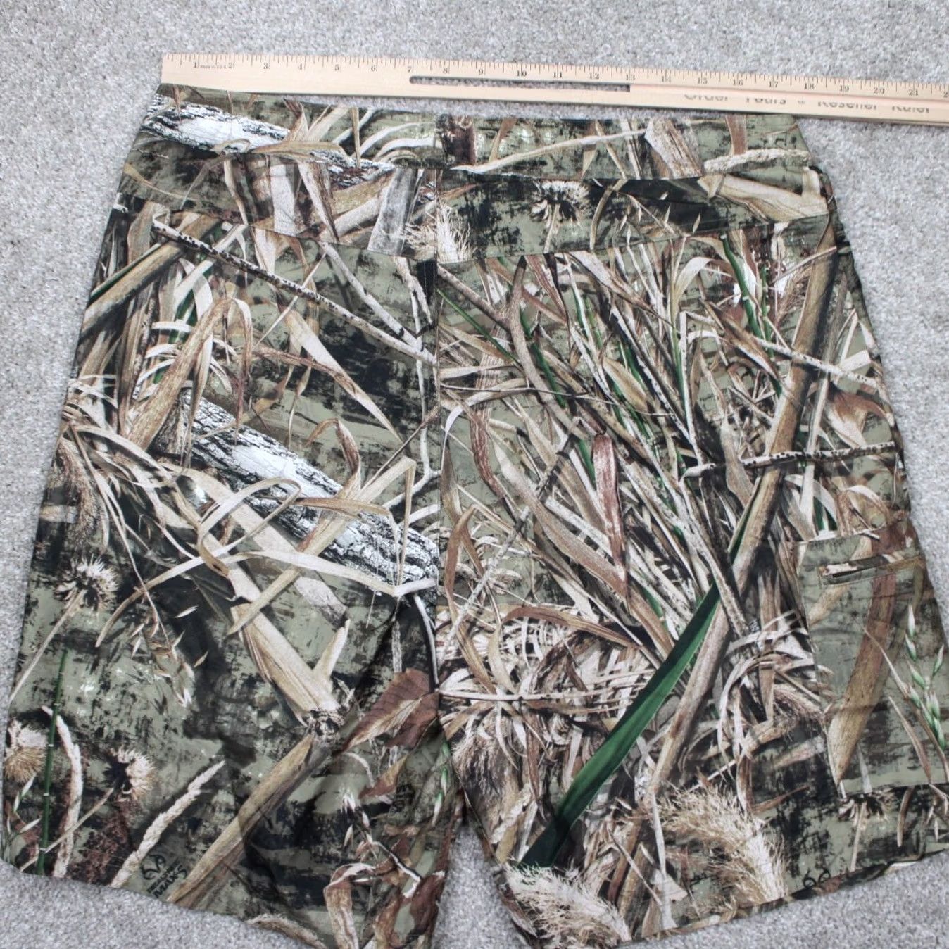 Vintage Cabela's Swim Shorts Mens 36 Green/Brown Camo Cargo Unlined Board Trunks Size US 36 / EU 52 - 7 Thumbnail
