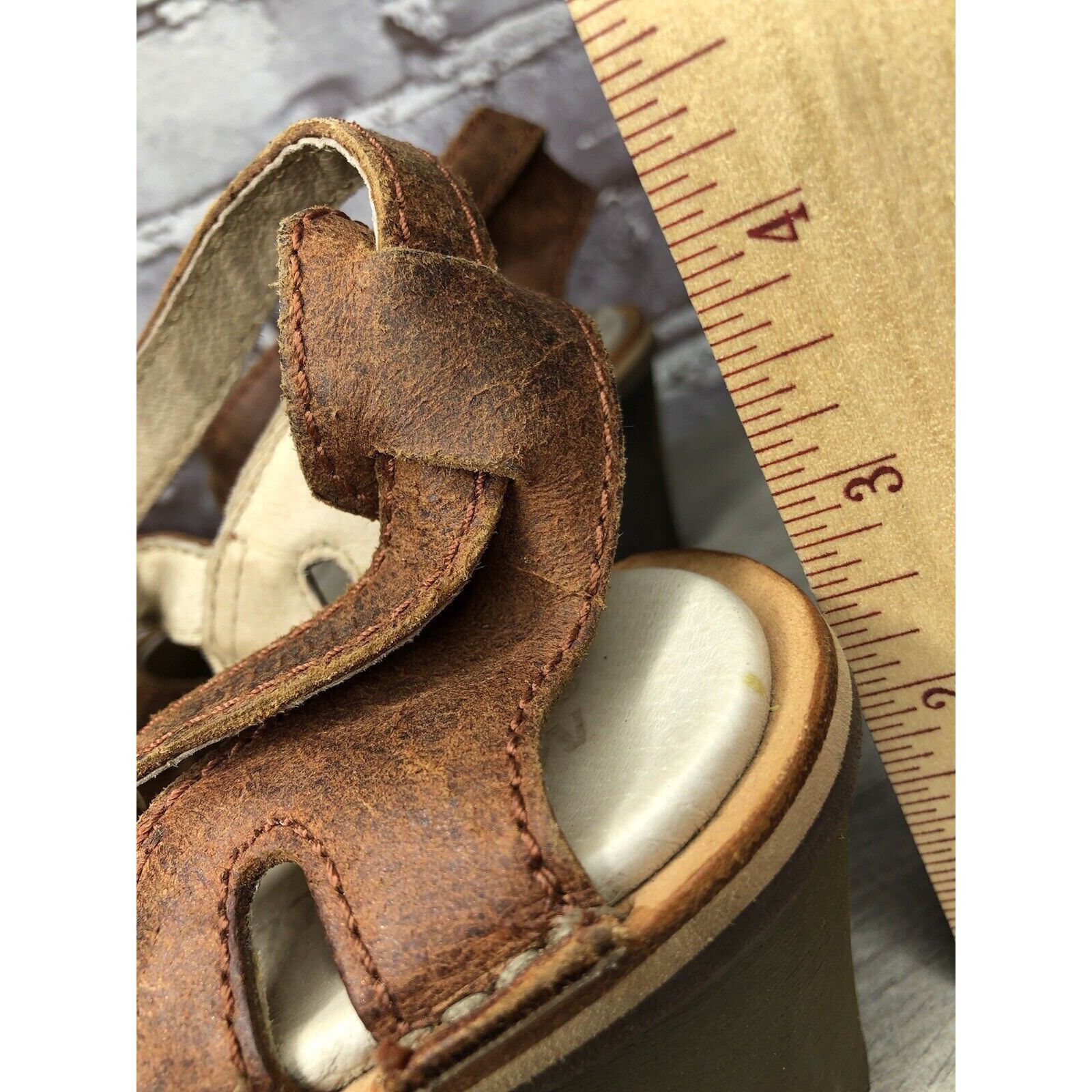 Merrell Merrell Sirah Prairie Brown Leather Wedge AnkleStrap Sandals Size US 7 / IT 37 - 16 Thumbnail