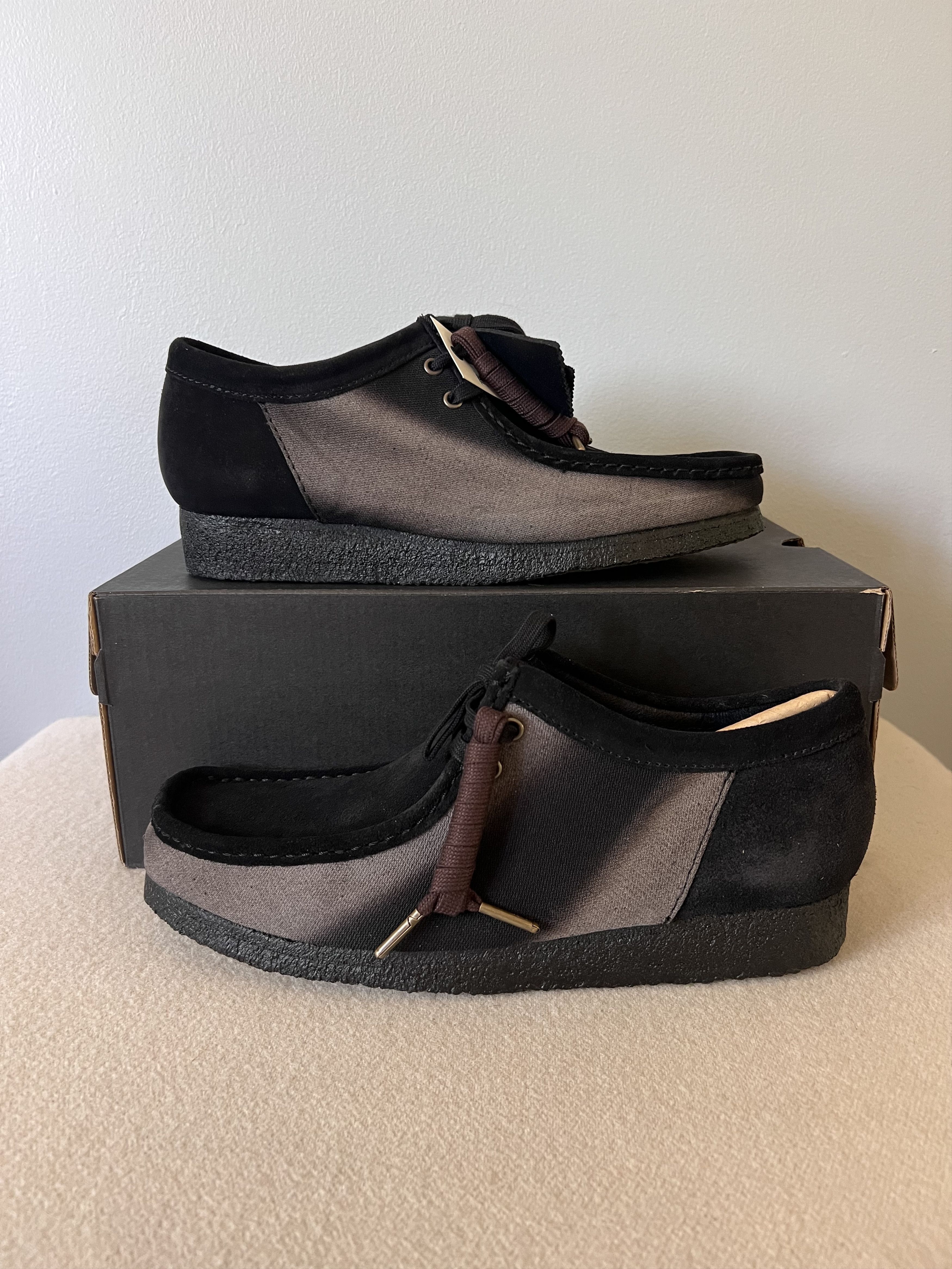 Clarks × JiyongKim JiyongKim Clarks Sun Bleached Wallabee in Black Suede Size US 10 / EU 43 - 2 Thumbnail