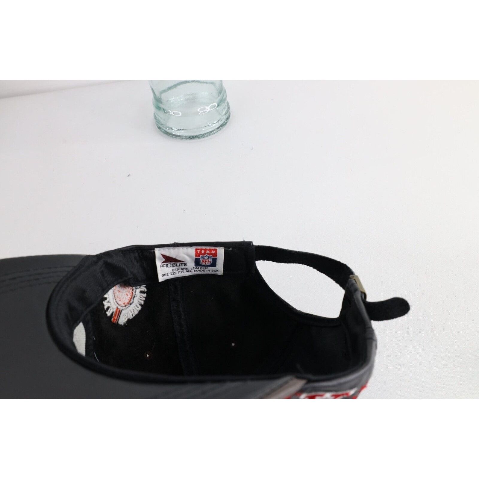 Vintage Vintage 90s Spell Out Cleveland Browns Football Leather Hat Size ONE SIZE - 8 Thumbnail