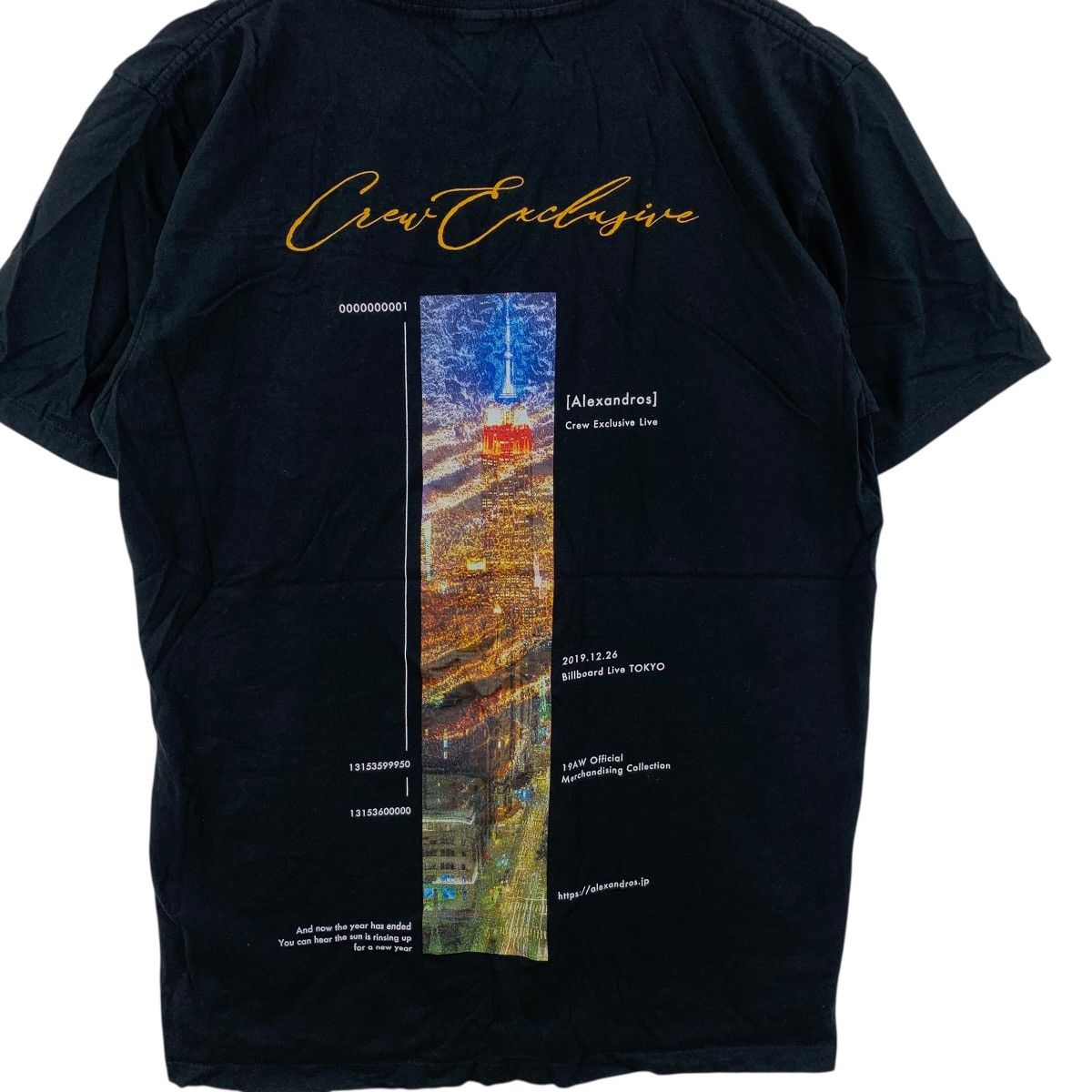 Band Tees ALEXANDROS JAPAN BAND Crew Exclusive Live Promo Tee Shirt Size US M / EU 48-50 / 2 - 7 Thumbnail