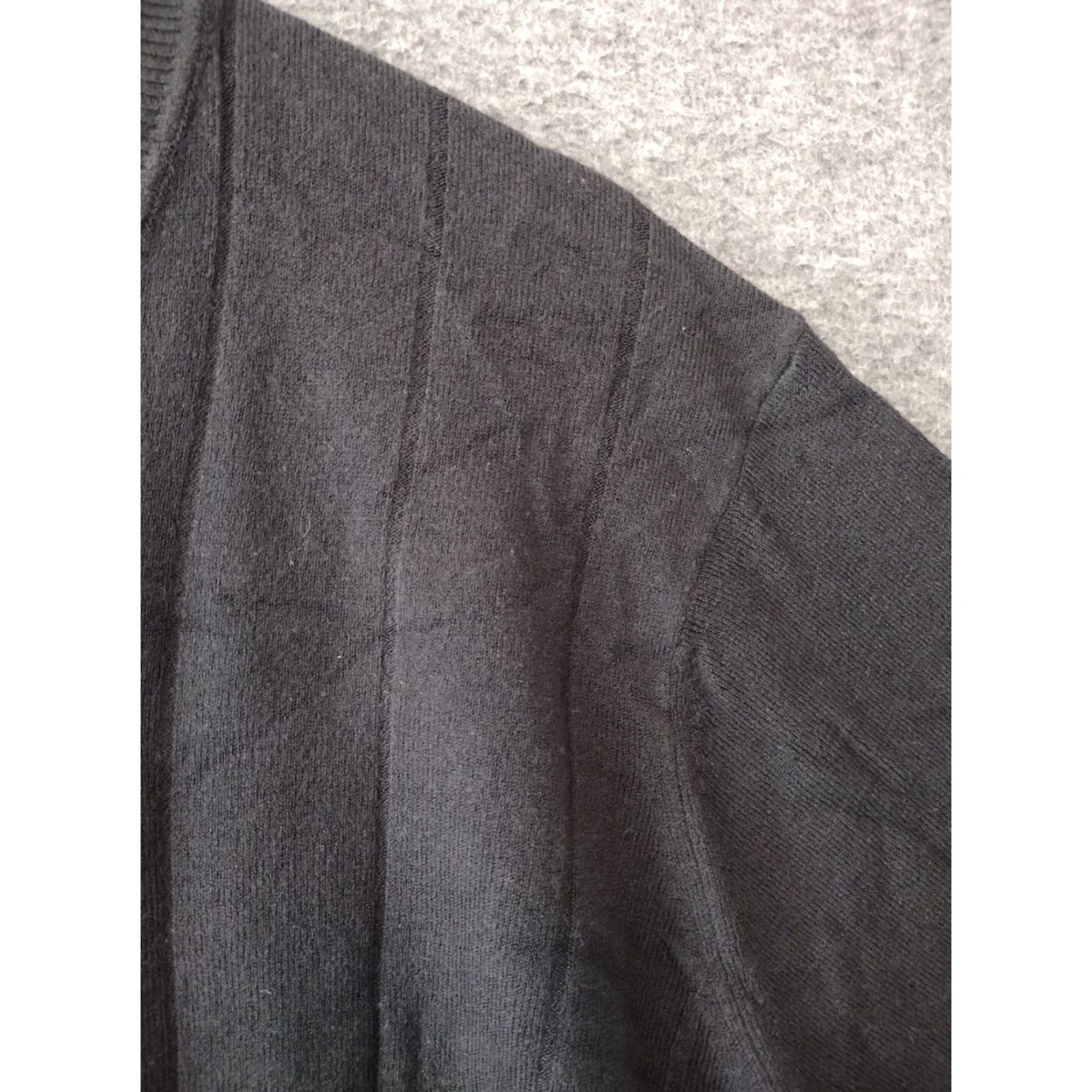 Vintage John Ashford Sweater Men's XL Black Long Sleeve V Neck Pullover Size US XL / EU 56 / 4 - 7 Thumbnail