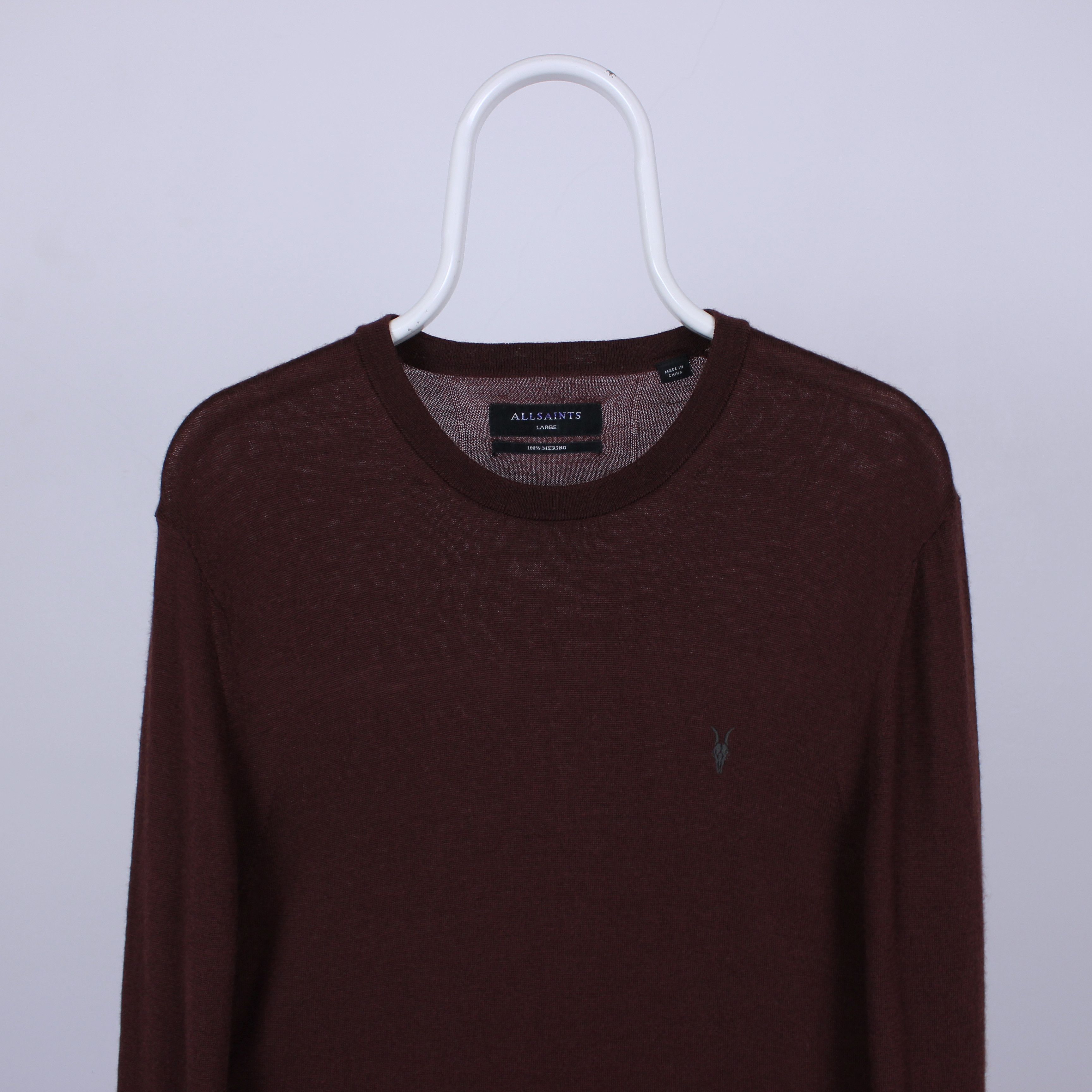 Allsaints Allsaint sweater mode merino crew M L red wool Size US L / EU 52-54 / 3 - 5 Thumbnail