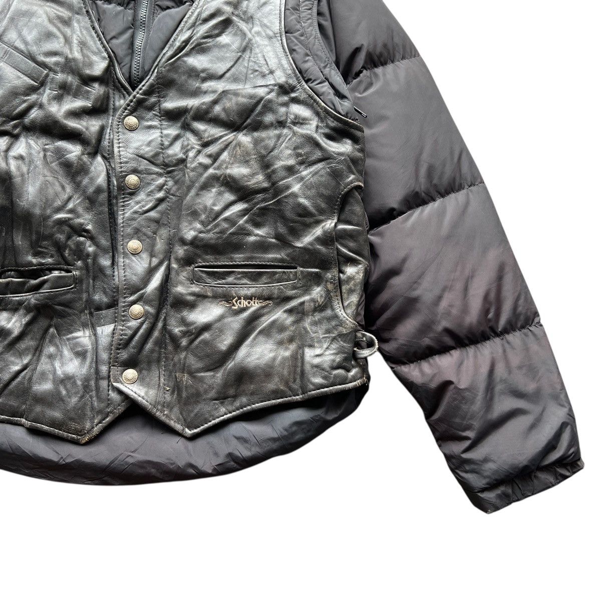 Schott Vintage Schott Goose Down Goose Feathers Hybrid Puffer Size US L / EU 52-54 / 3 - 7 Thumbnail