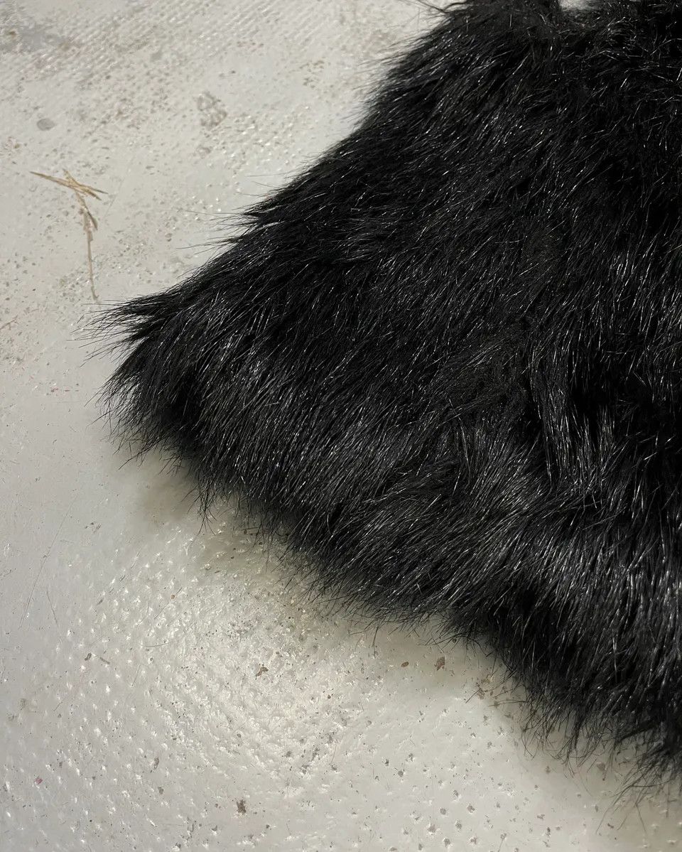 Polo Ralph Lauren 2010s Ralph Lauren Denim & Supply Black Faux Fur Fluffy Vest Size M / US 6-8 / IT 42-44 - 7 Thumbnail