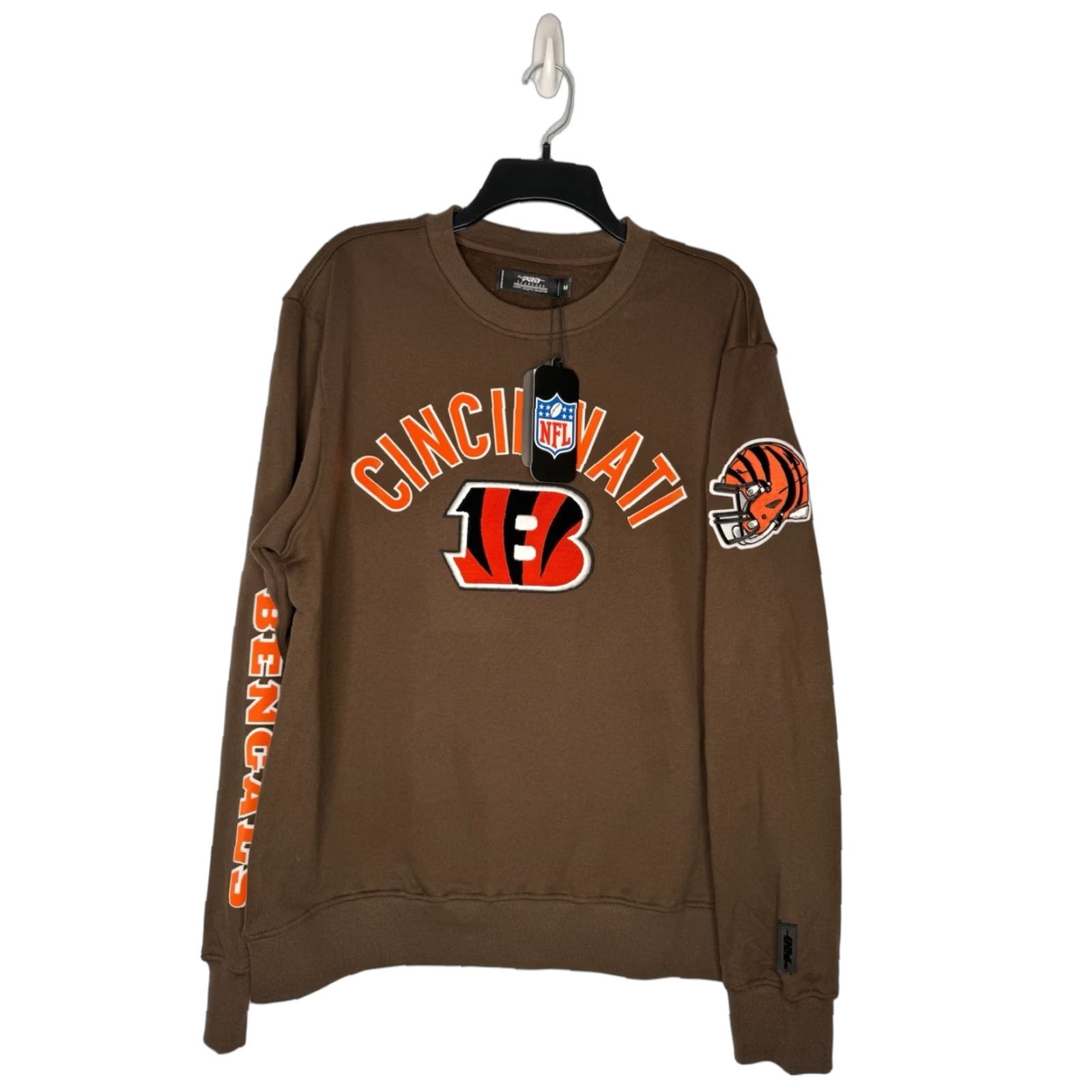 Pro Standard Pro Standard NFL Sweatshirt Cincinnati Bengals Brown Mens Medium Pullover Crew Neck Logo Sweatshirt Size US M / EU 48-50 / 2 - 1 Thumbnail