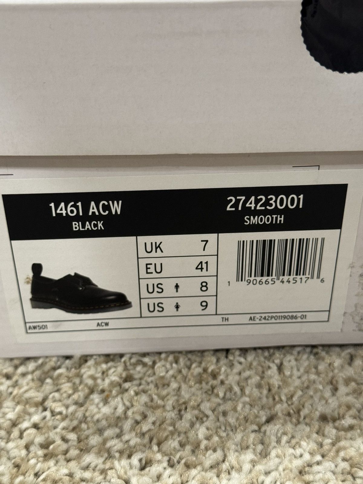 A-COLD-WALL* × Dr. Martens 1461 ACW x DM Iced Soles Size US 8 / EU 41 - 12 Thumbnail