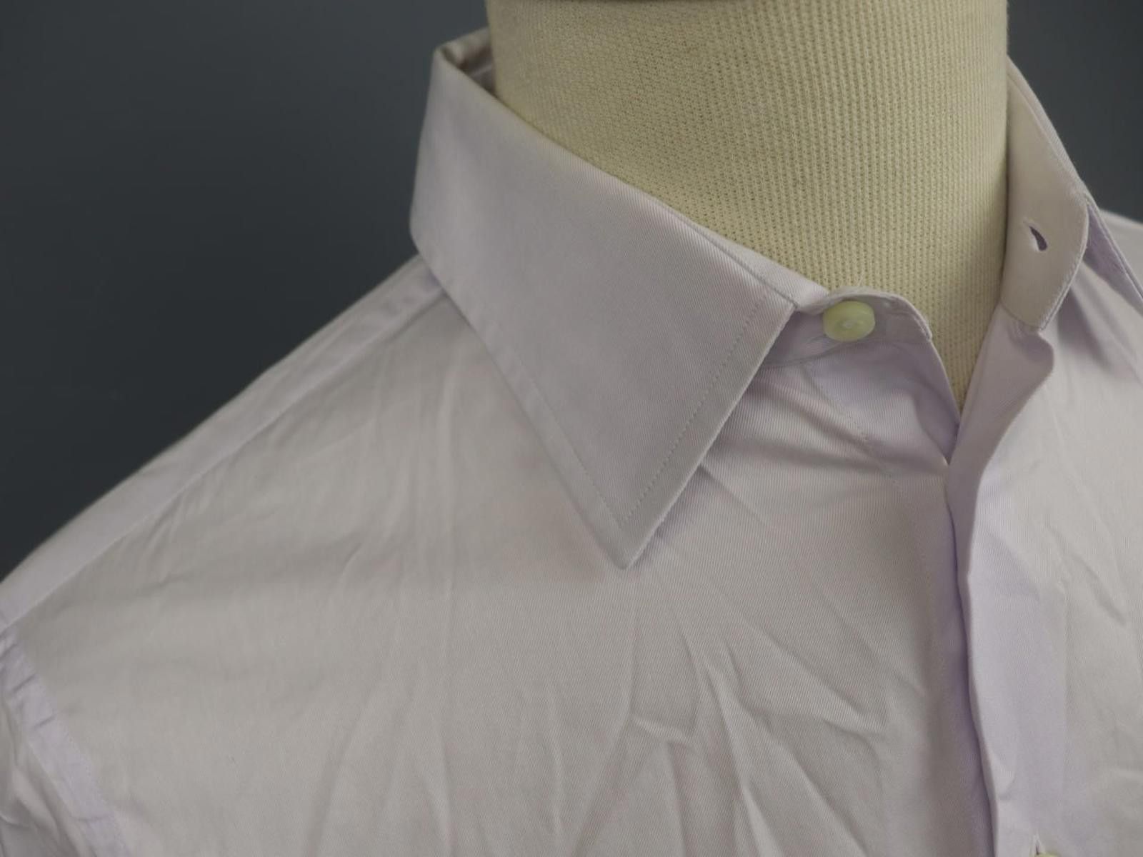 Armani Armani Pink 100% Cotton Collar Formal Dress Shirt Size 40 Size 38R - 2 Thumbnail