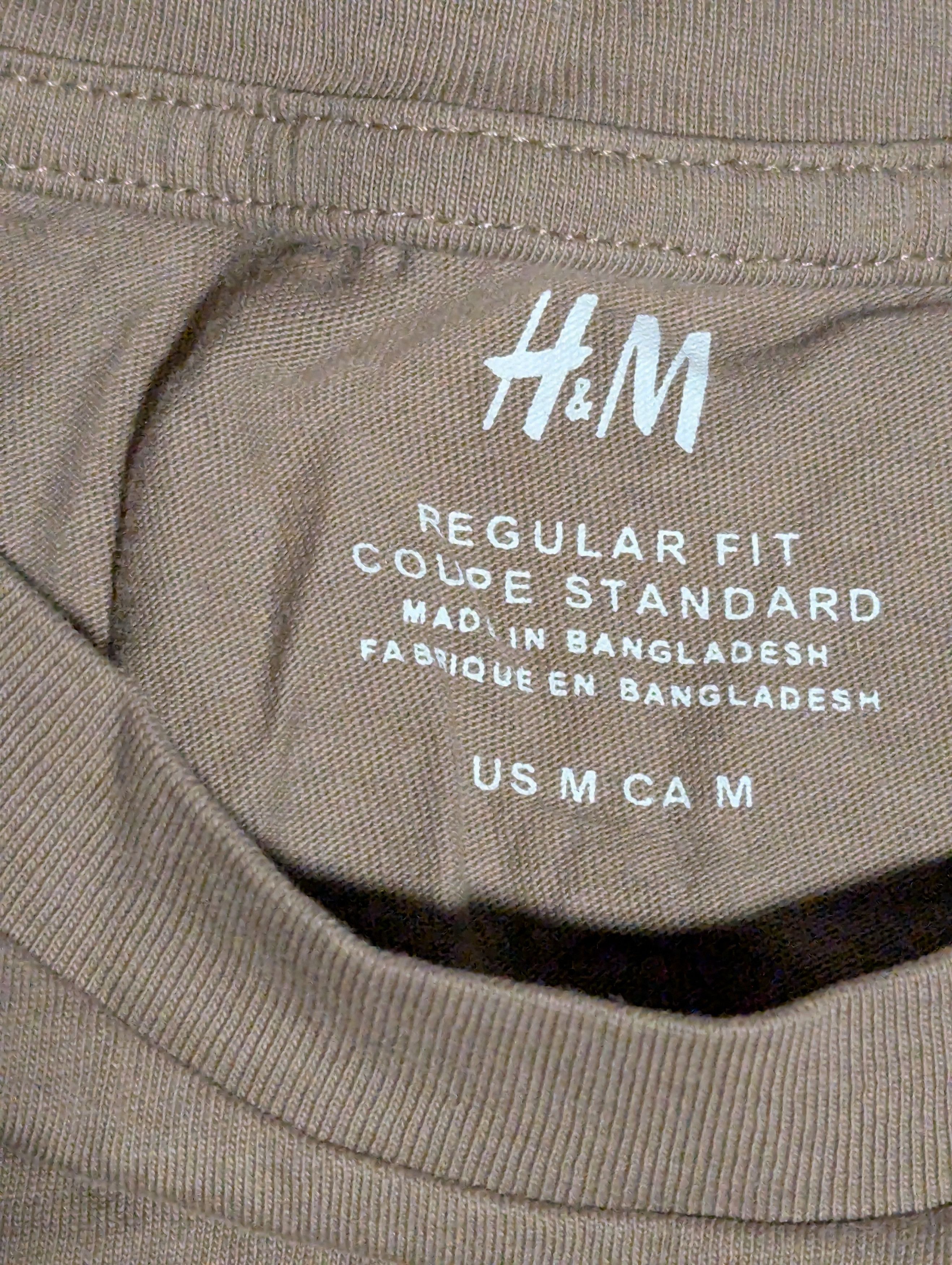 H&M H & MCoupe standard cotton T shirt Size US M / EU 48-50 / 2 - 5 Thumbnail