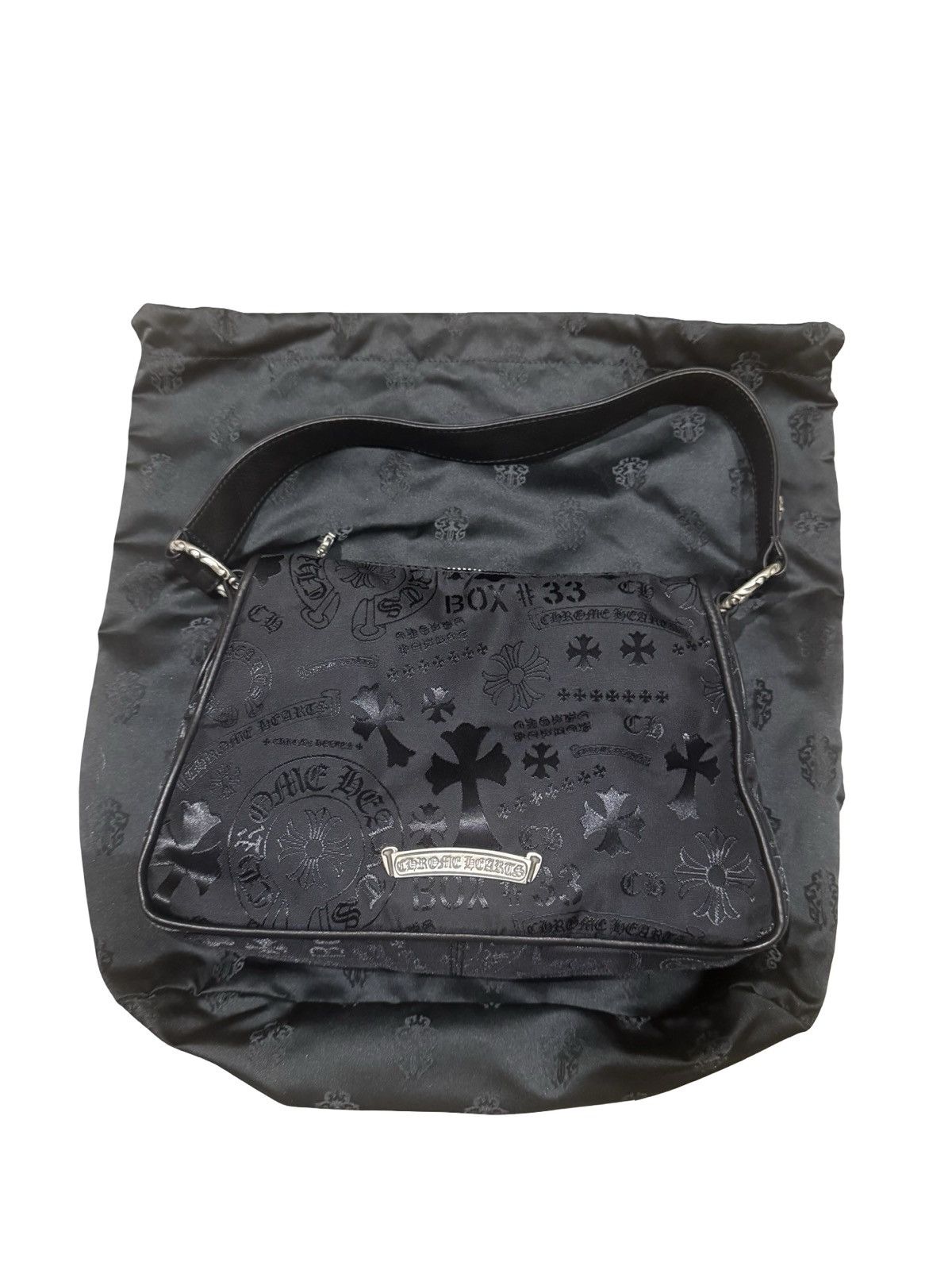 Chrome Hearts Monogram all over logo black nylon chicken nugget bag Size ONE SIZE - 2 Thumbnail