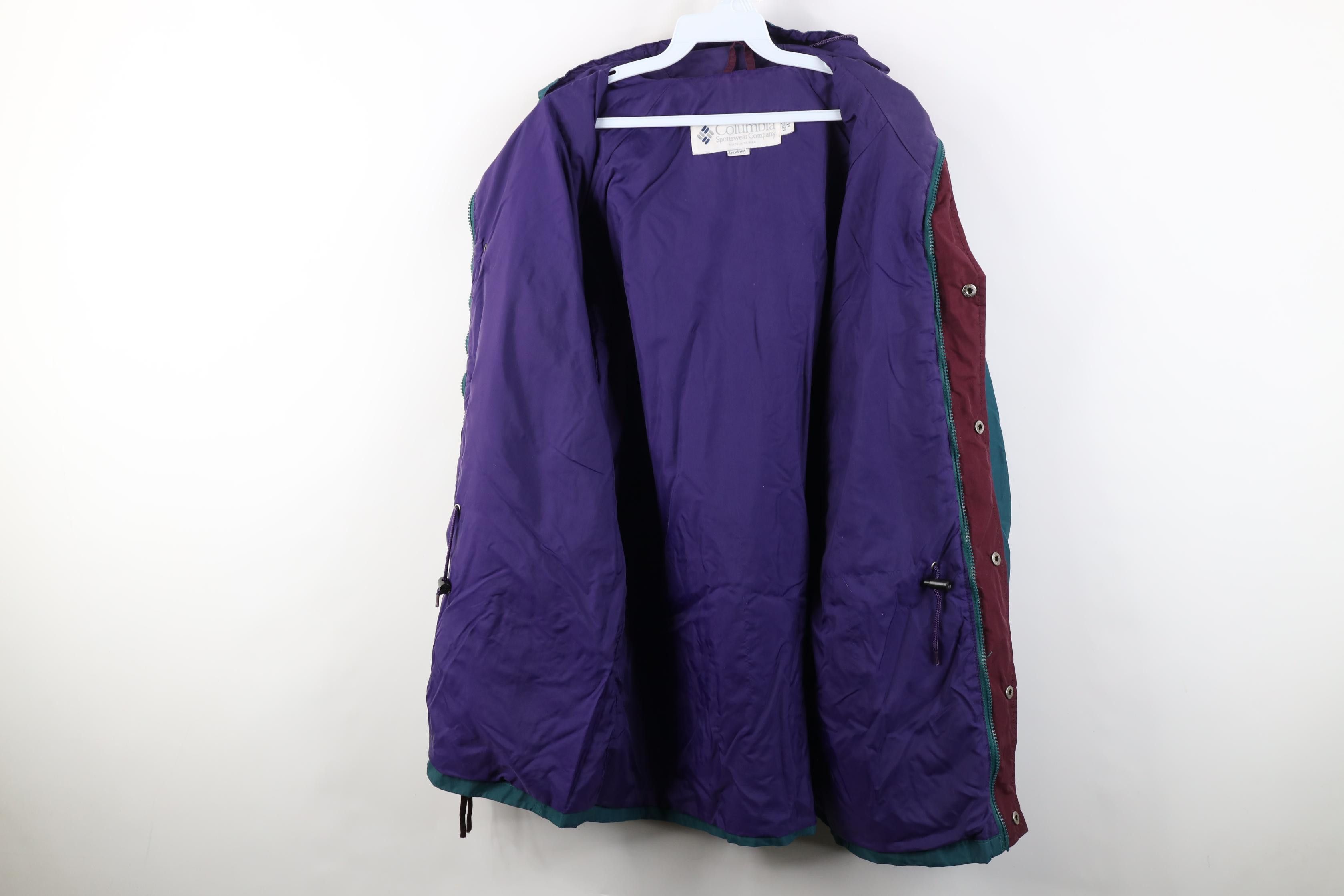 Columbia Vintage90s Columbia Hooded Rain Parka Jacket Coat Green Size US M / EU 48-50 / 2 - 11 Thumbnail